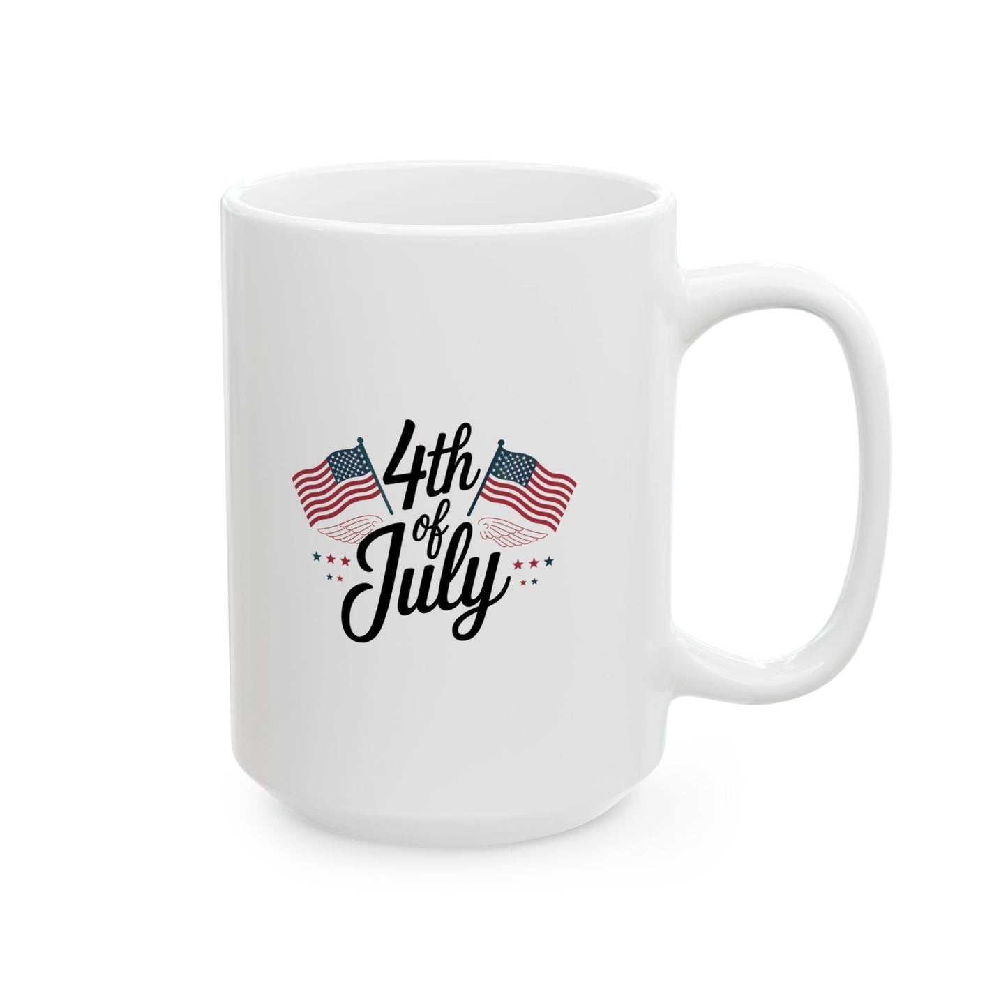 4th of July Mug – Patriotic USA Flag Coffee Cup Gift for Americans