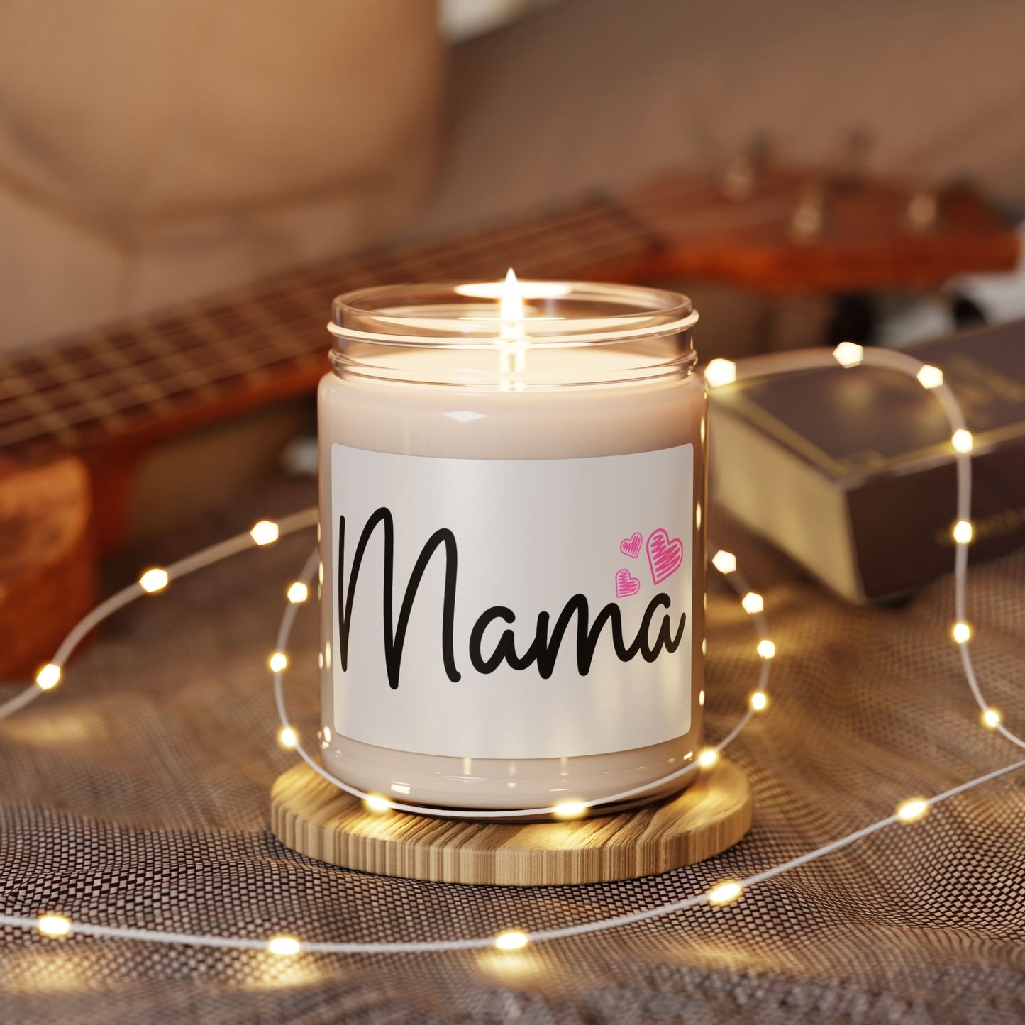 Mama Candle – Cute Mother's Day Gift with Heart Design – Gift for Mom, New Mom, and Mama-to-Be