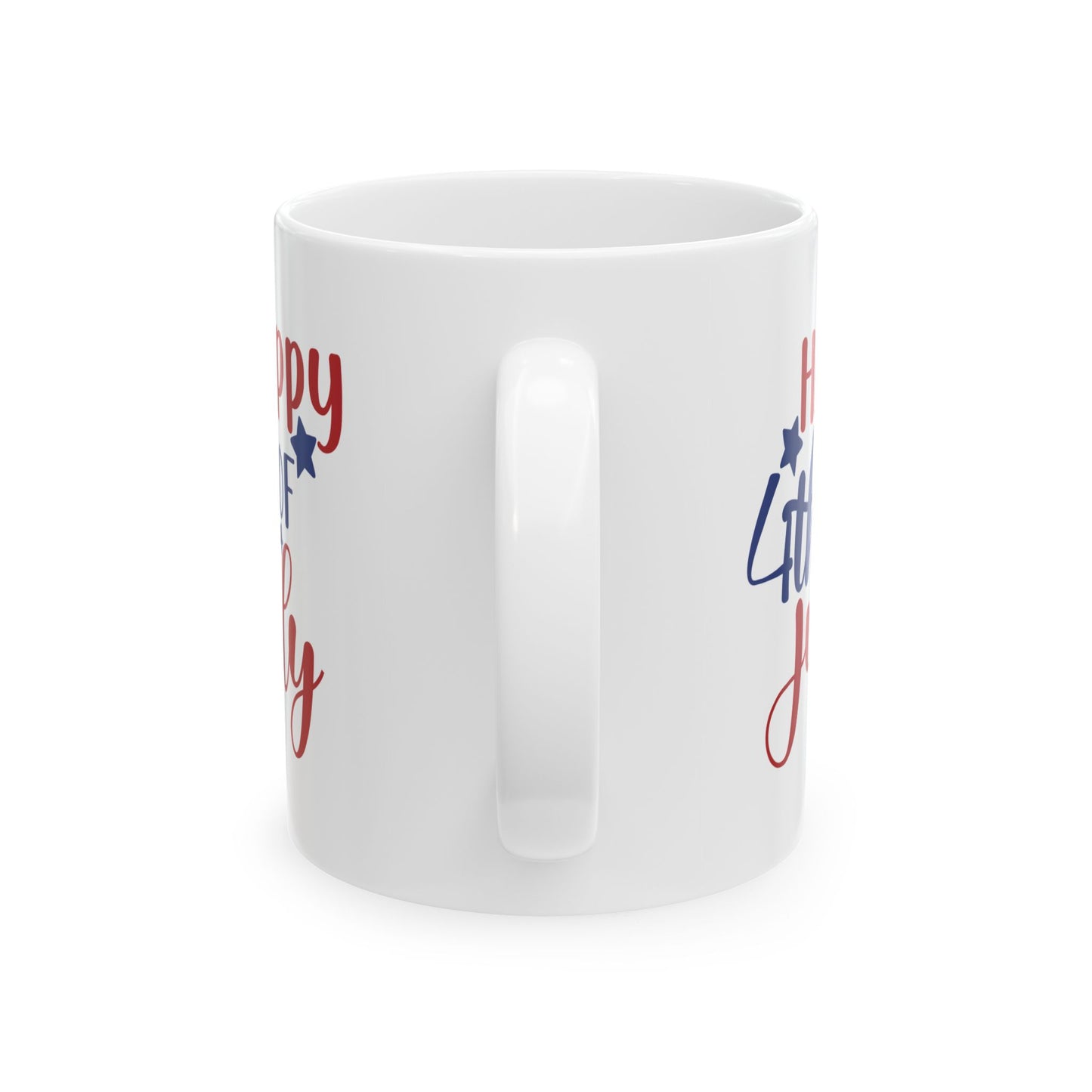 Happy 4th Of July White Mug (11oz,15oz)