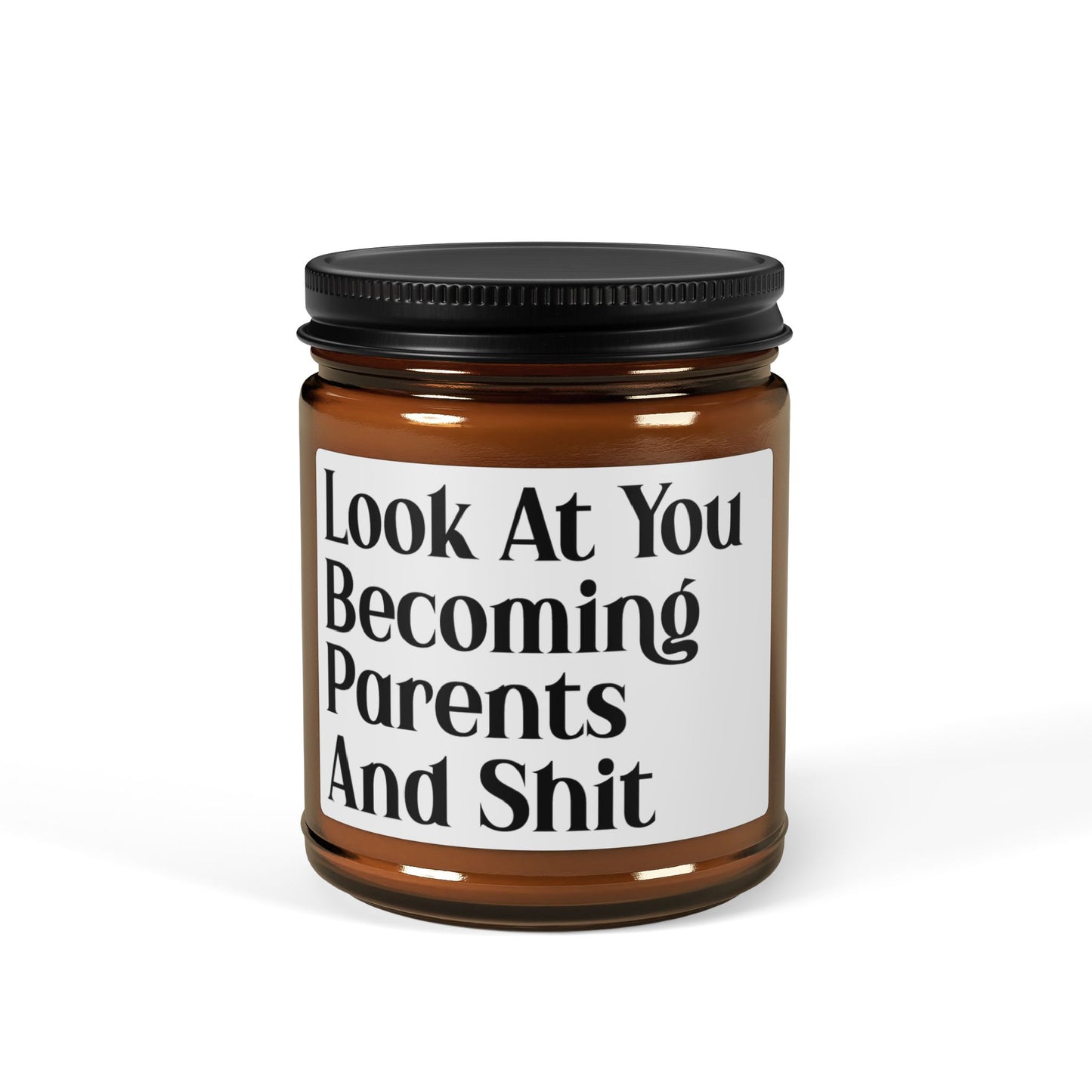 Look at You Becoming Parents and Shit Candle – Funny New Parent Gift, Pregnancy Announcement, Baby Shower Present