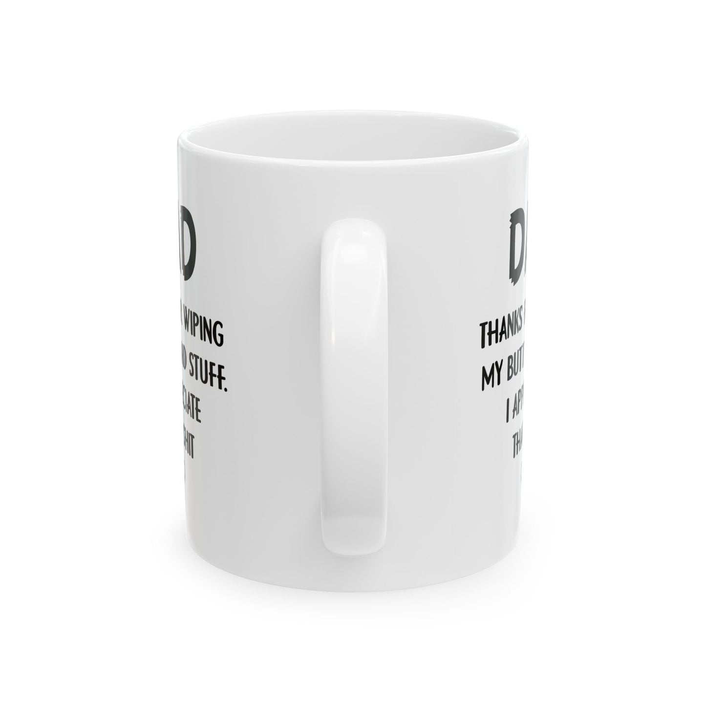 Funny Dad Mug – White Coffee Cup from Kids with Bold Message