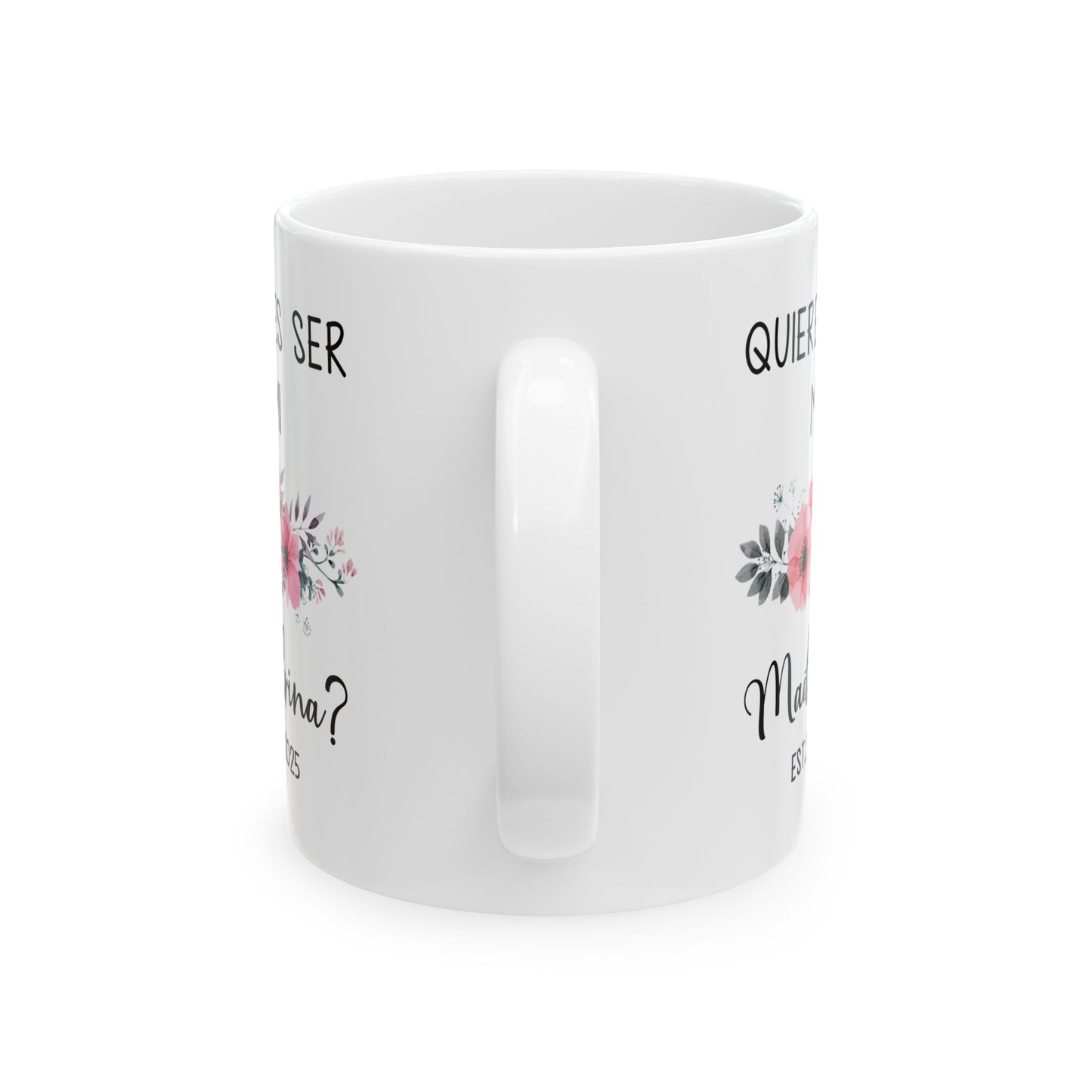 ¿Quieres Ser Mi Madrina Mug – White Godmother Proposal Gift 2025
