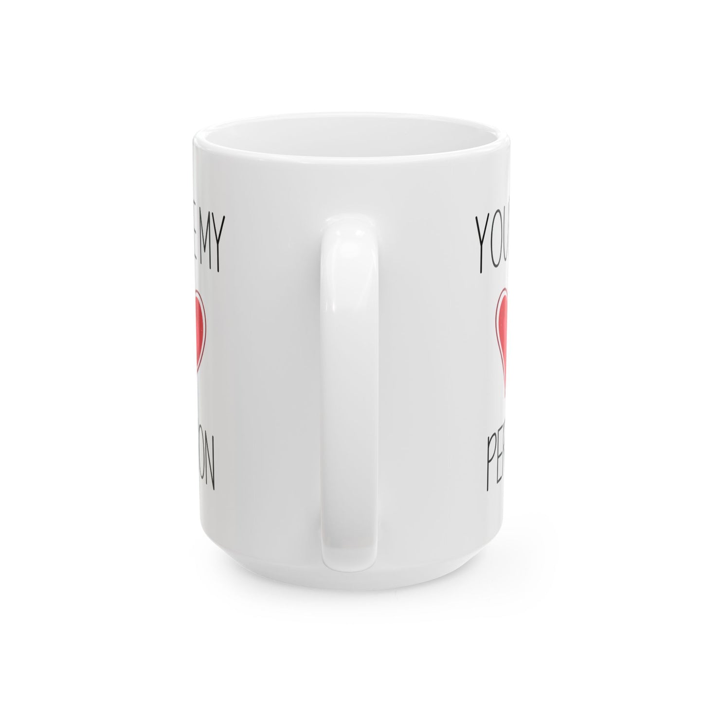 You're My Person Mug – Cute Red Heart Design – Romantic Gift for Loved One