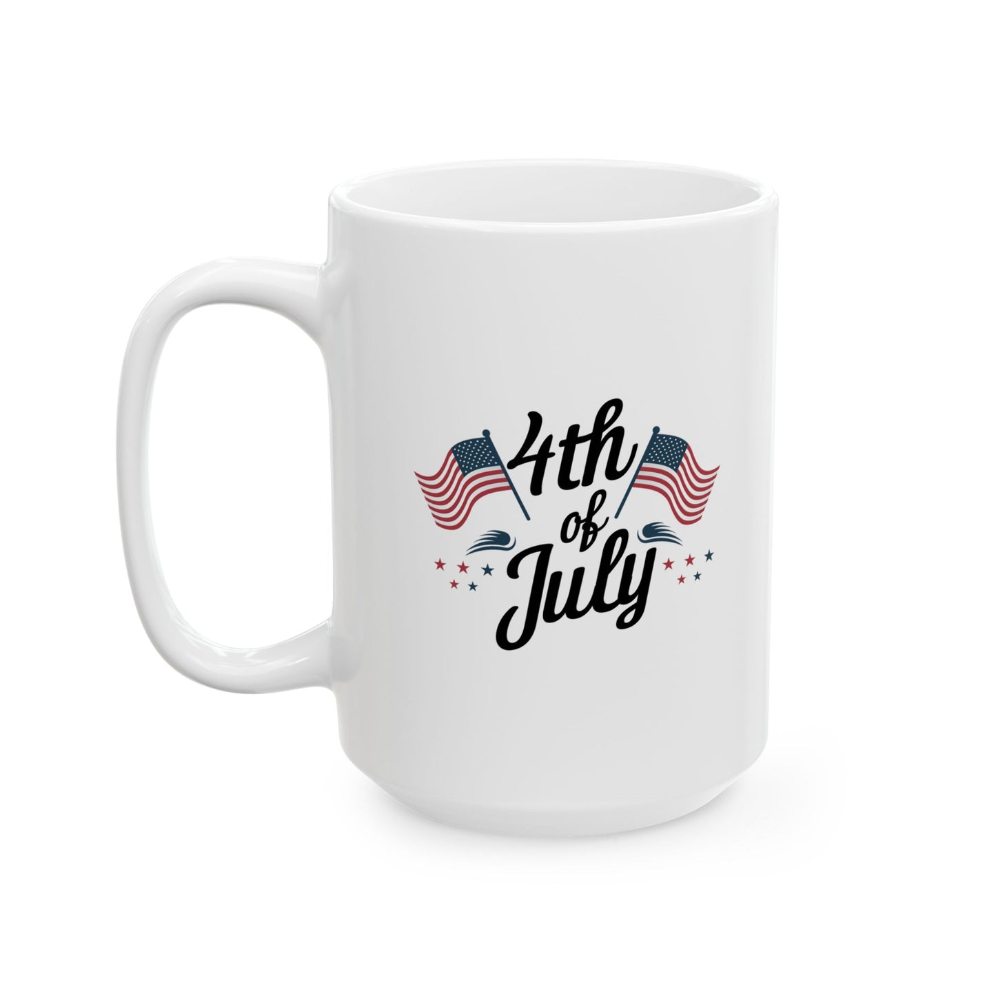 4th of July Mug – Patriotic American Flag Coffee Cup USA Gift Idea