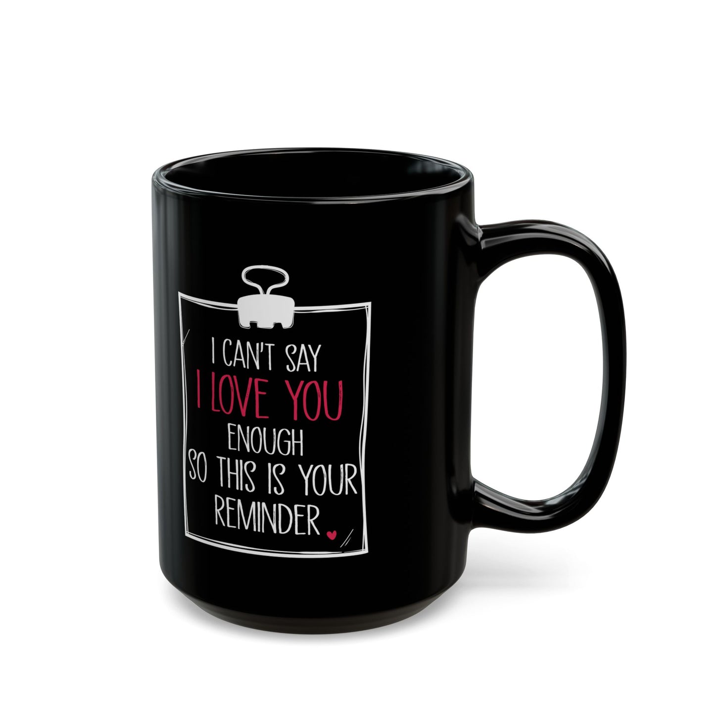 Romantic Gift for Girlfriend Boyfriend Husband Wife – Black Coffee Mug Gift
