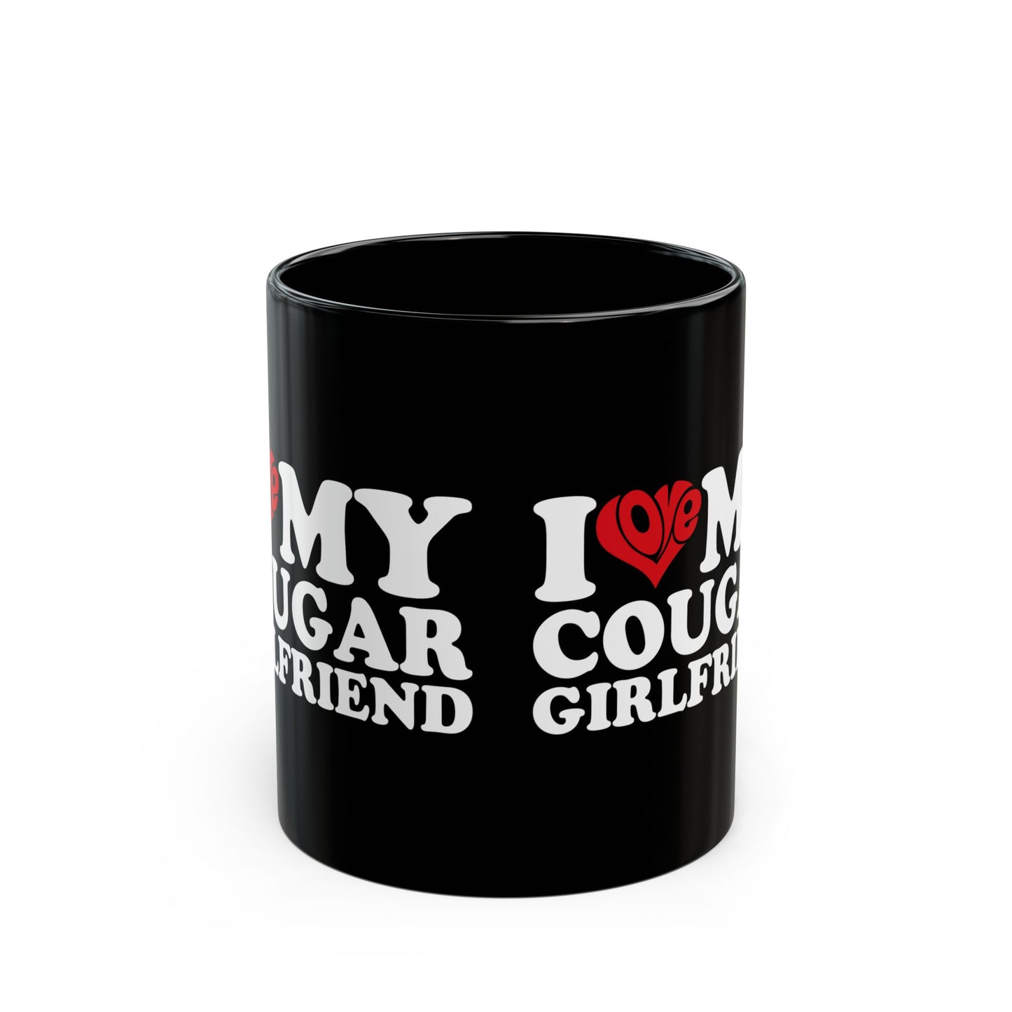 Funny Black Coffee Mug for Younger Boyfriends – Bold White and Red Design