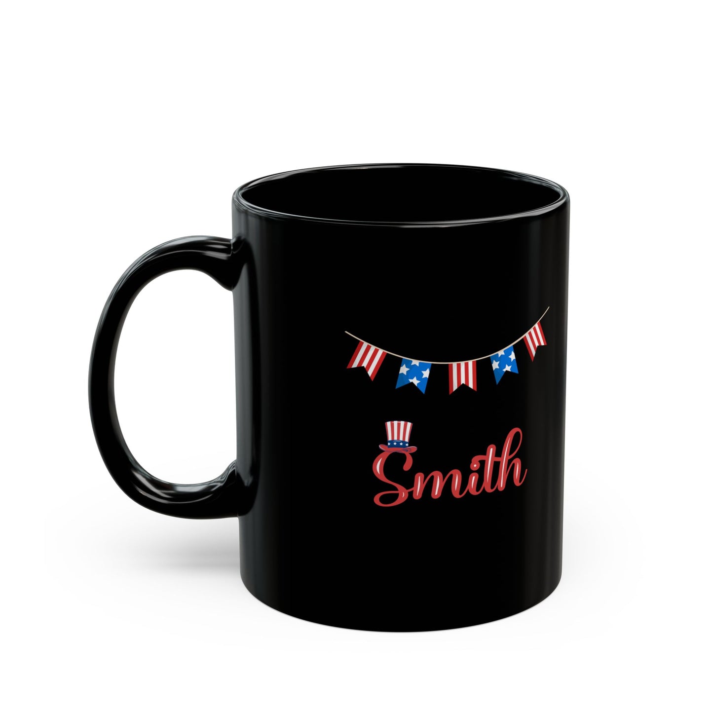 4th of July Mug – Patriotic Coffee Cup for Independence Day – Red White and Blue USA Flag Gift – Fourth of July Decoration