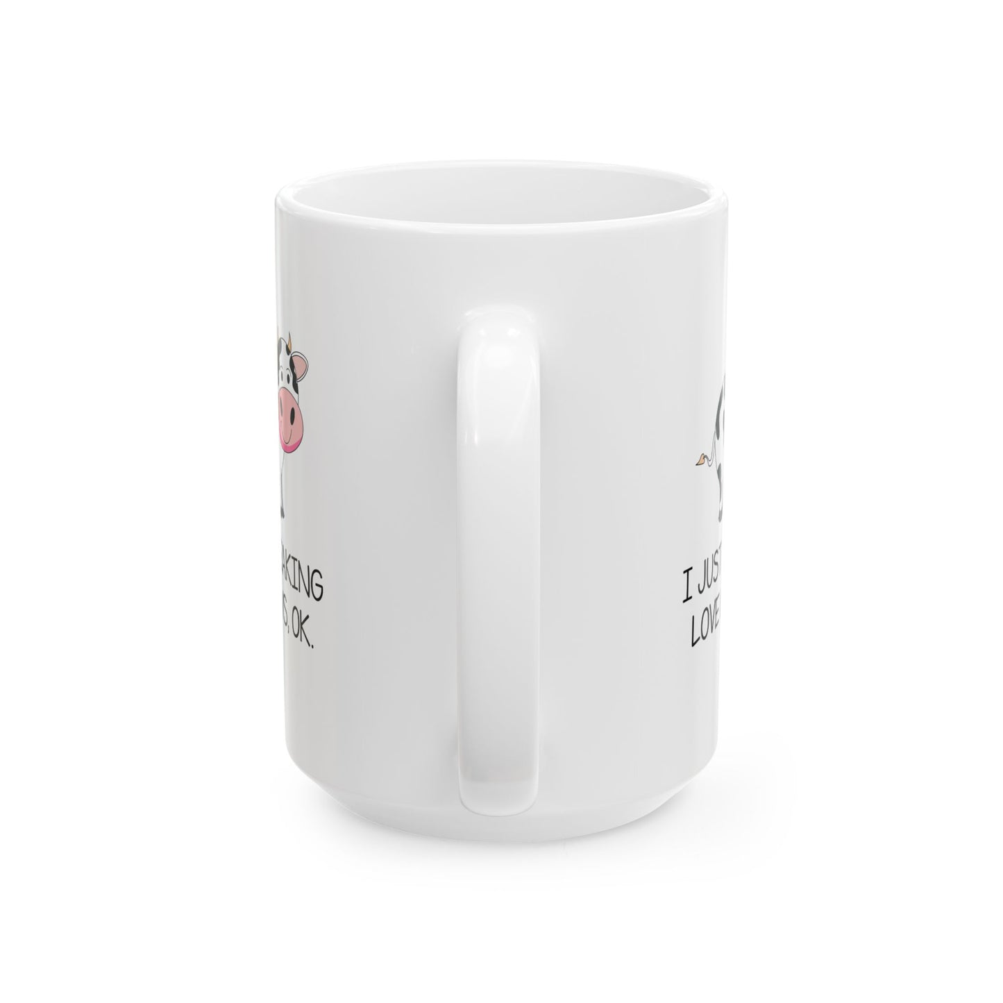 Funny Cow Mug – Cute Cow Coffee Cup for Farm Girls, Ranch Moms, or Cow Lovers