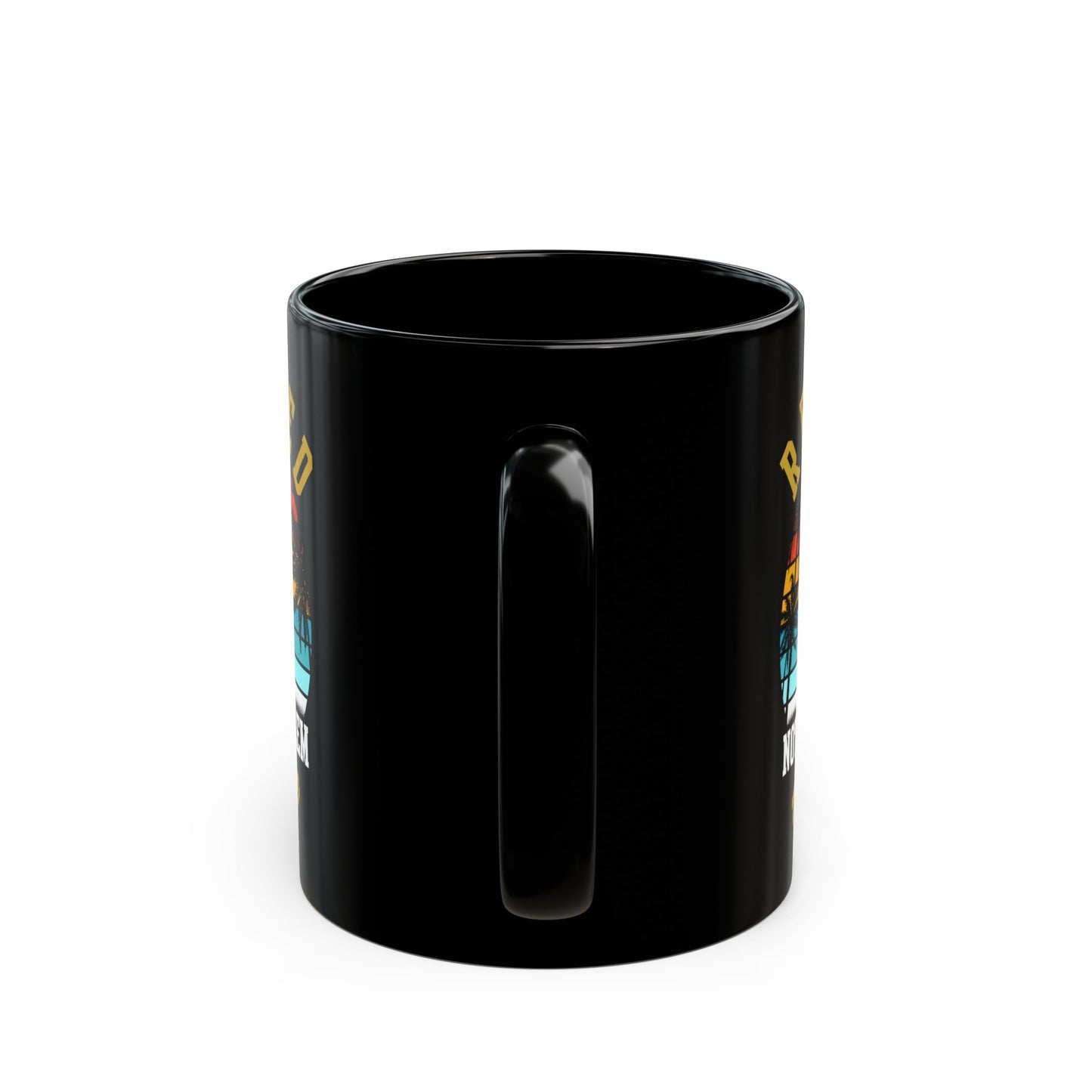 Retired Not My Problem Anymore Mug – Tropical Sunset Design