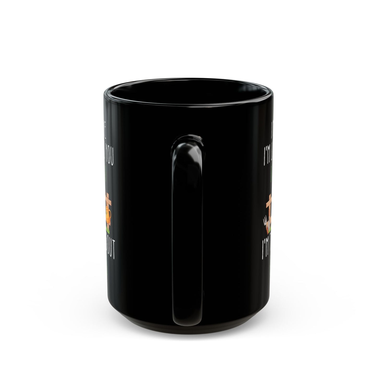 Gardening Mug – Funny Black Coffee Cup for Gardeners & Plant Lovers