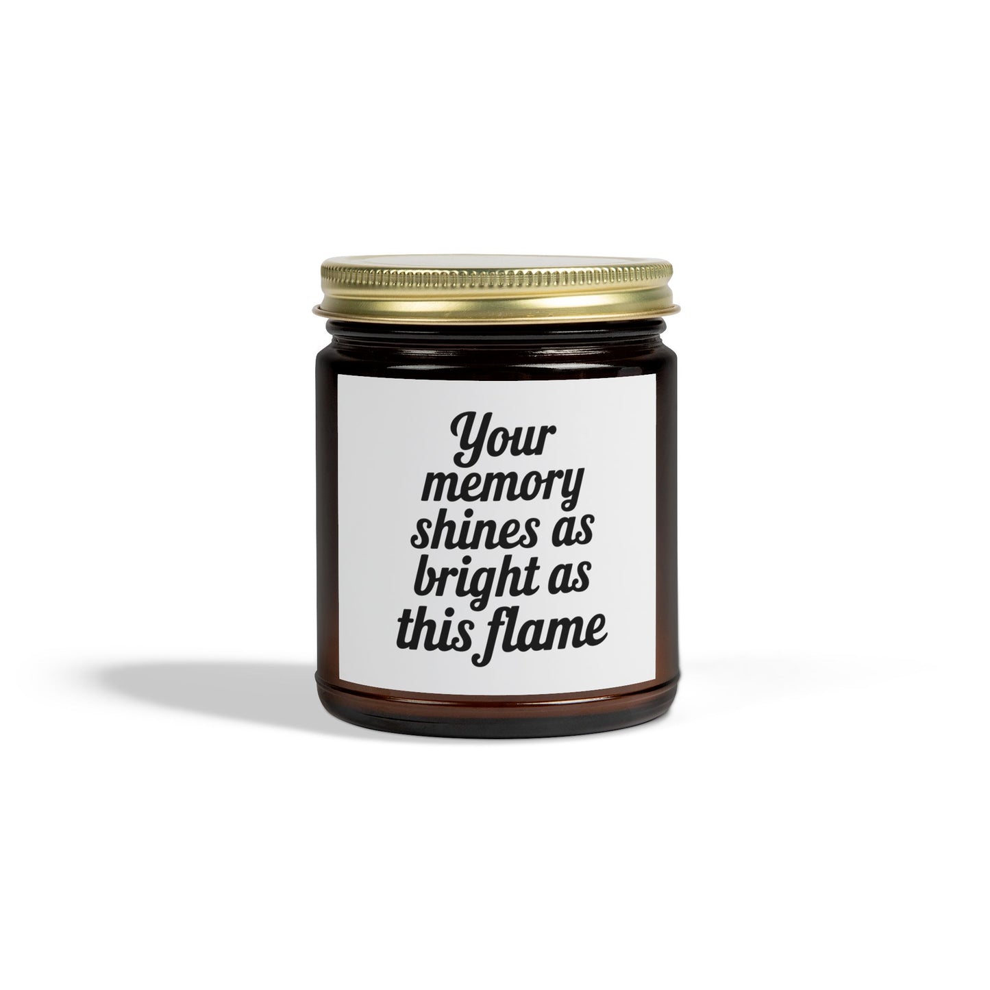 Your Memory Shine As Bright. Scented Candles, Coconut Apricot Wax (4oz, 9oz)