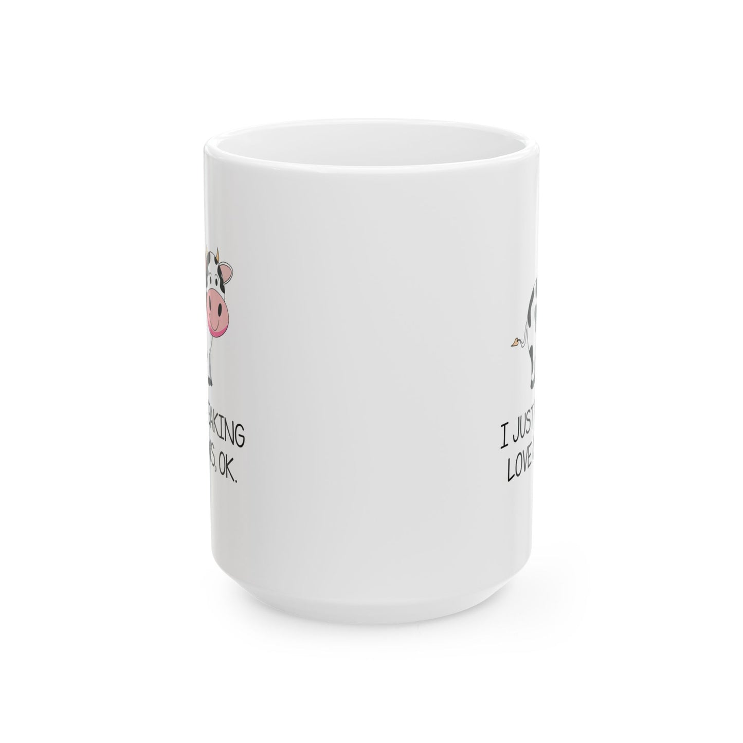 Funny Cow Mug – Cute Cow Coffee Cup for Farm Girls, Ranch Moms, or Cow Lovers