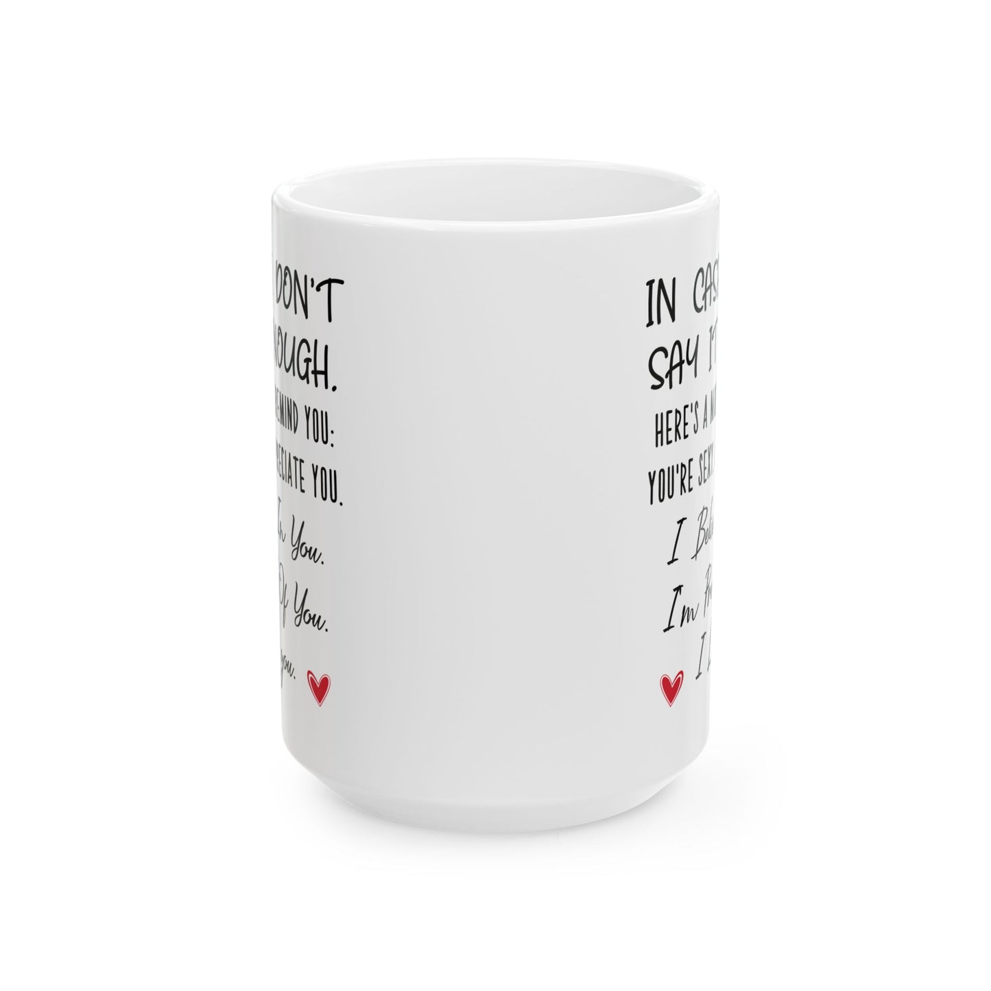 Encouragement Mug for Partner – I Believe in You, I’m Proud of You Appreciation Gift for Him or Her