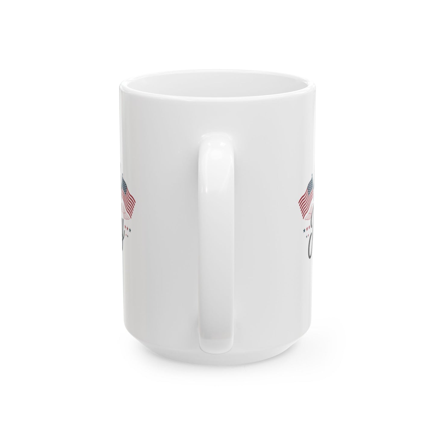4th of July Mug – Patriotic USA Flag Coffee Cup Gift for Americans