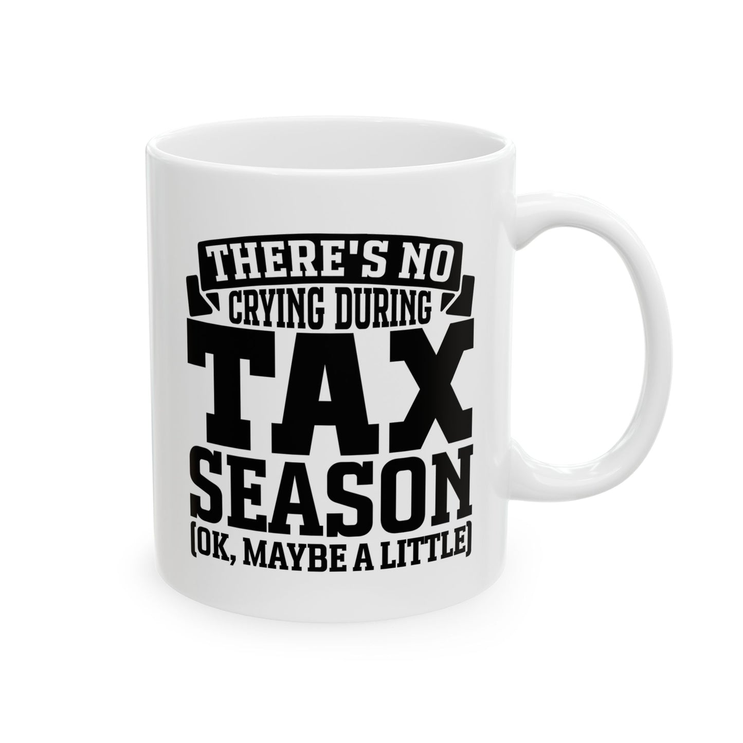 Funny Tax Season Mug – No Crying During Tax Season CPA Gift