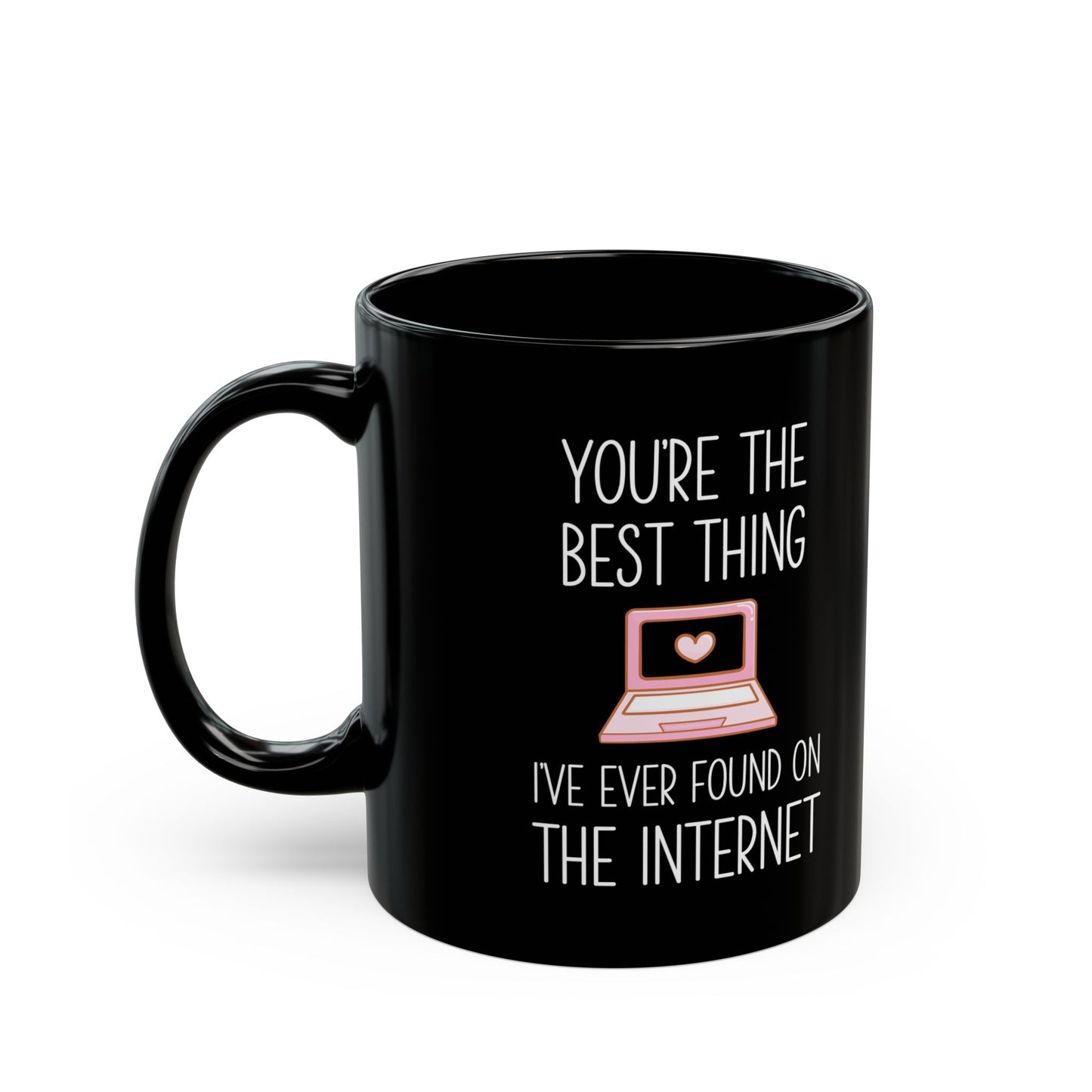 Funny Online Dating Gift – Romantic Black Coffee Cup for Girlfriend or Boyfriend