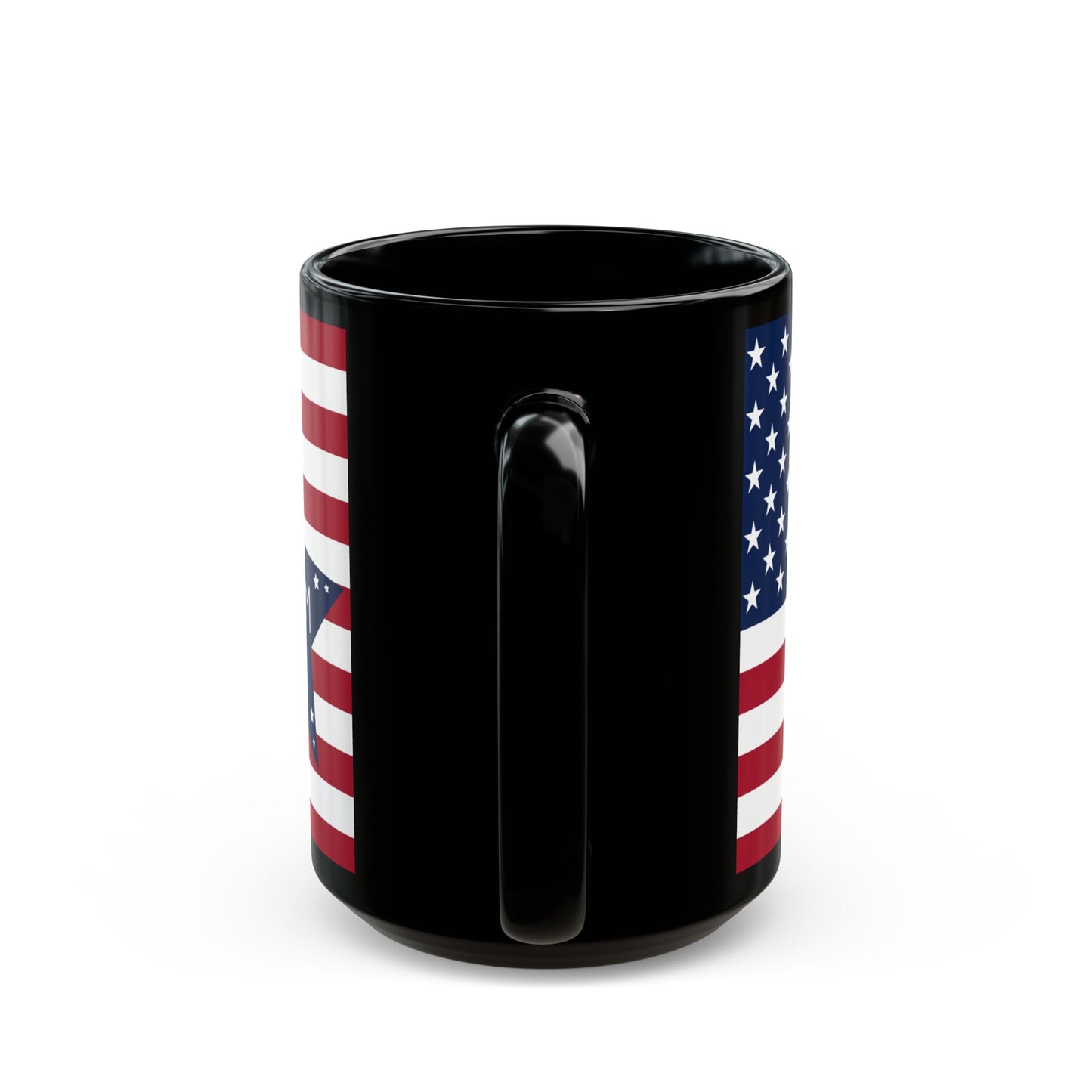 Let Freedom Ring Mug – Black 4th of July Coffee Cup – Patriotic Red White Blue USA Gift – American Flag Star Mug for Independence Day & Veterans