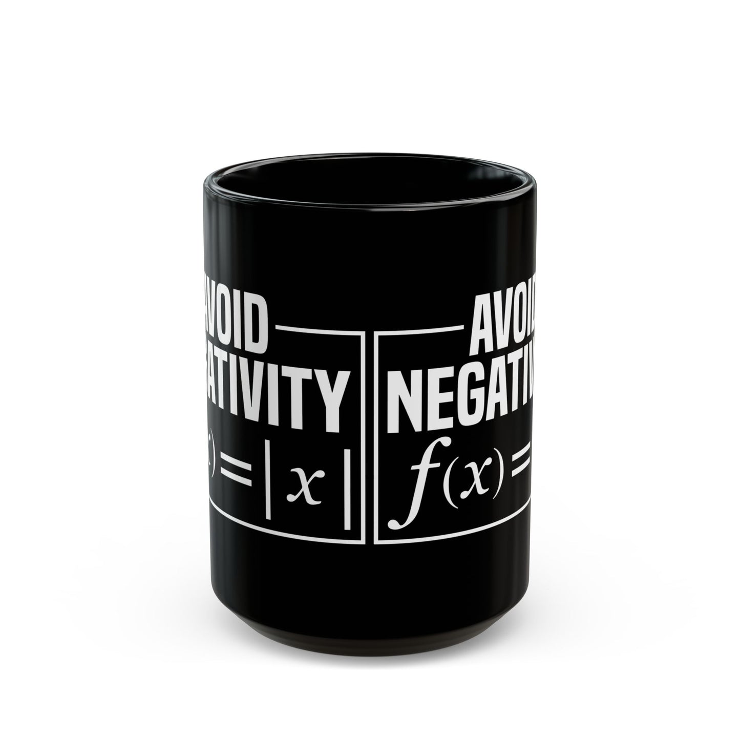 Avoid Negativity Black Mug (11oz, 15oz)