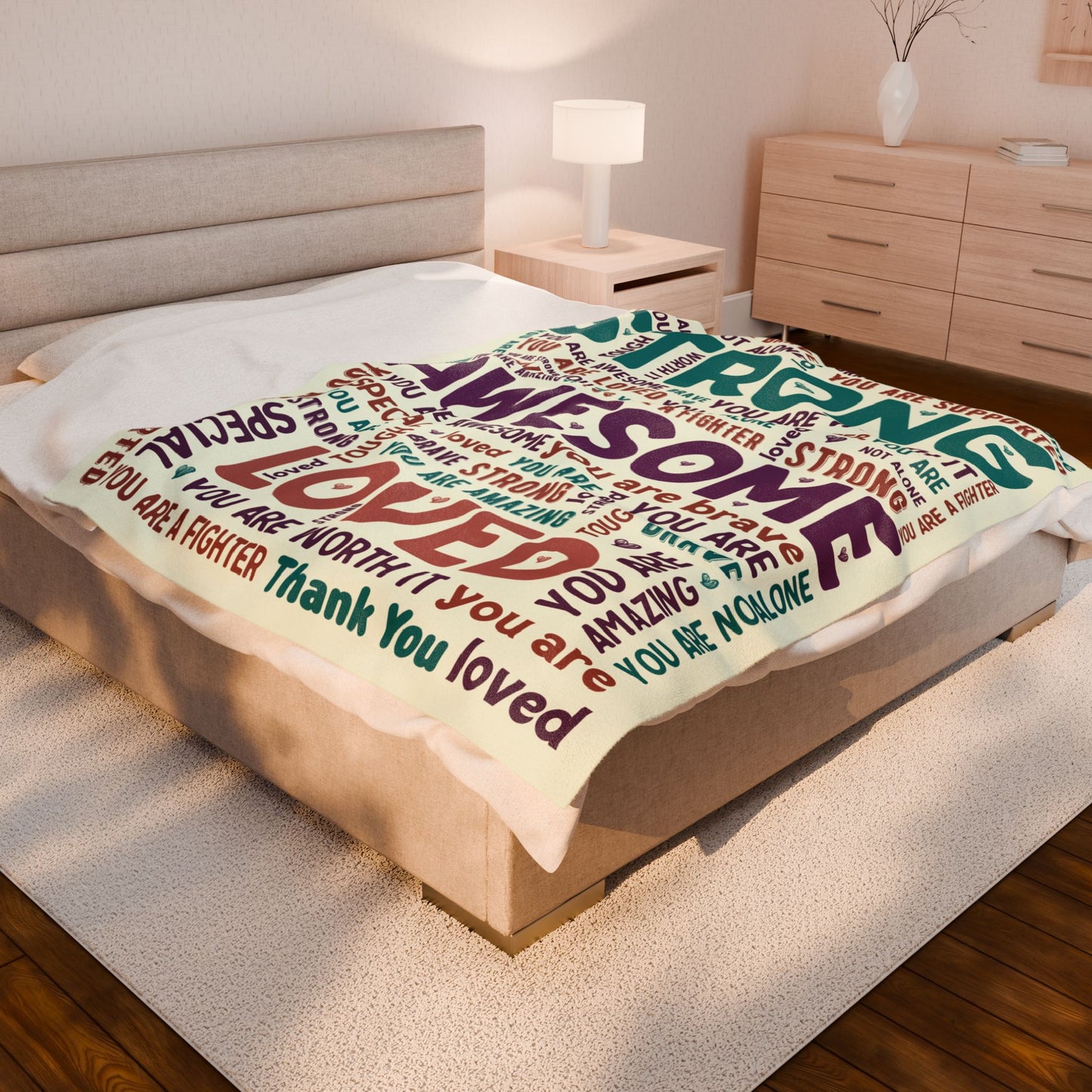 Strong Awesome Loved Blanket