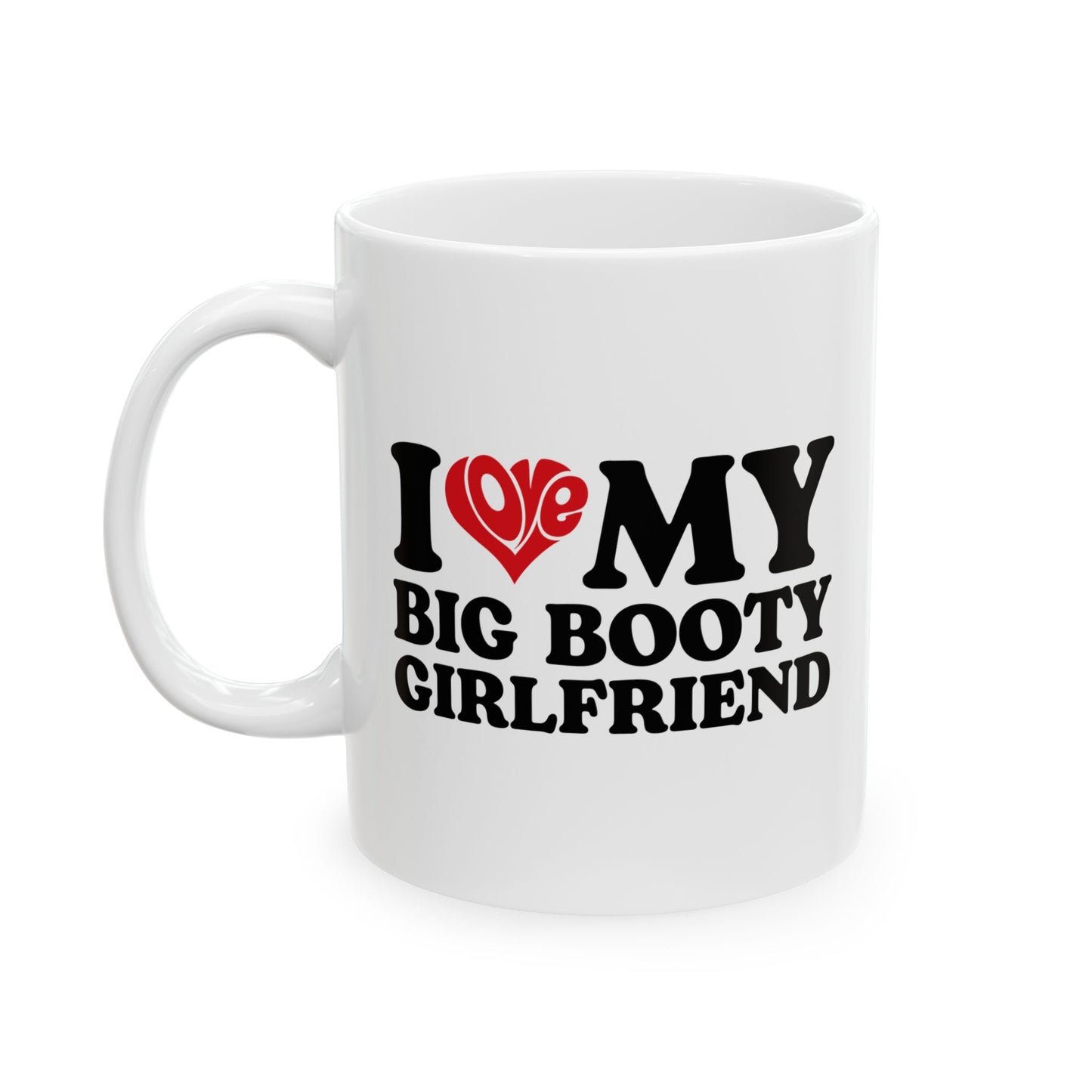 Girlfriend Mug – Funny and Bold Coffee Cup – White Ceramic Mug for Boyfriend or Couple Gift