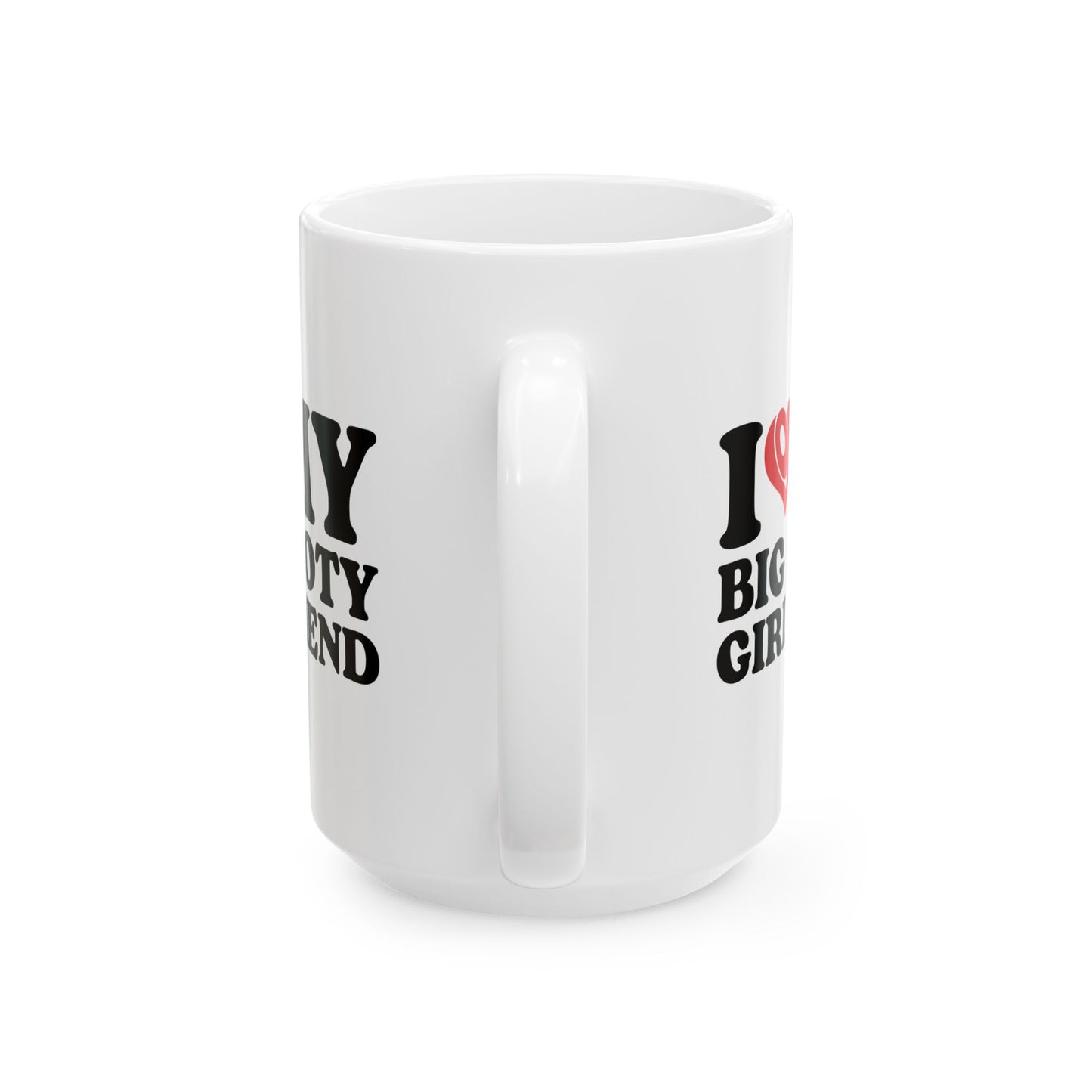 Girlfriend Mug – Funny and Bold Coffee Cup – White Ceramic Mug for Boyfriend or Couple Gift