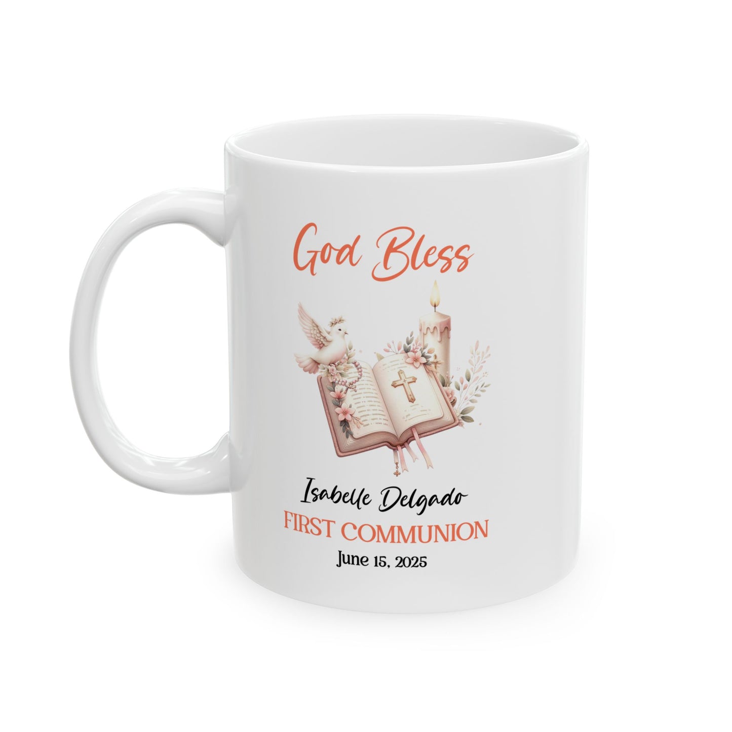 God Bless First Communion Mug – Isabelle Delgado June 15 2025