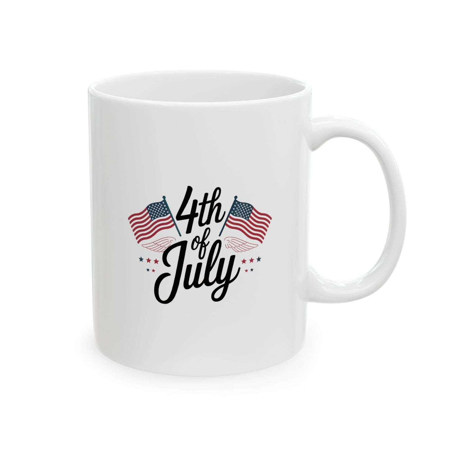 4th of July Mug – Patriotic USA Flag Coffee Cup Gift for Americans