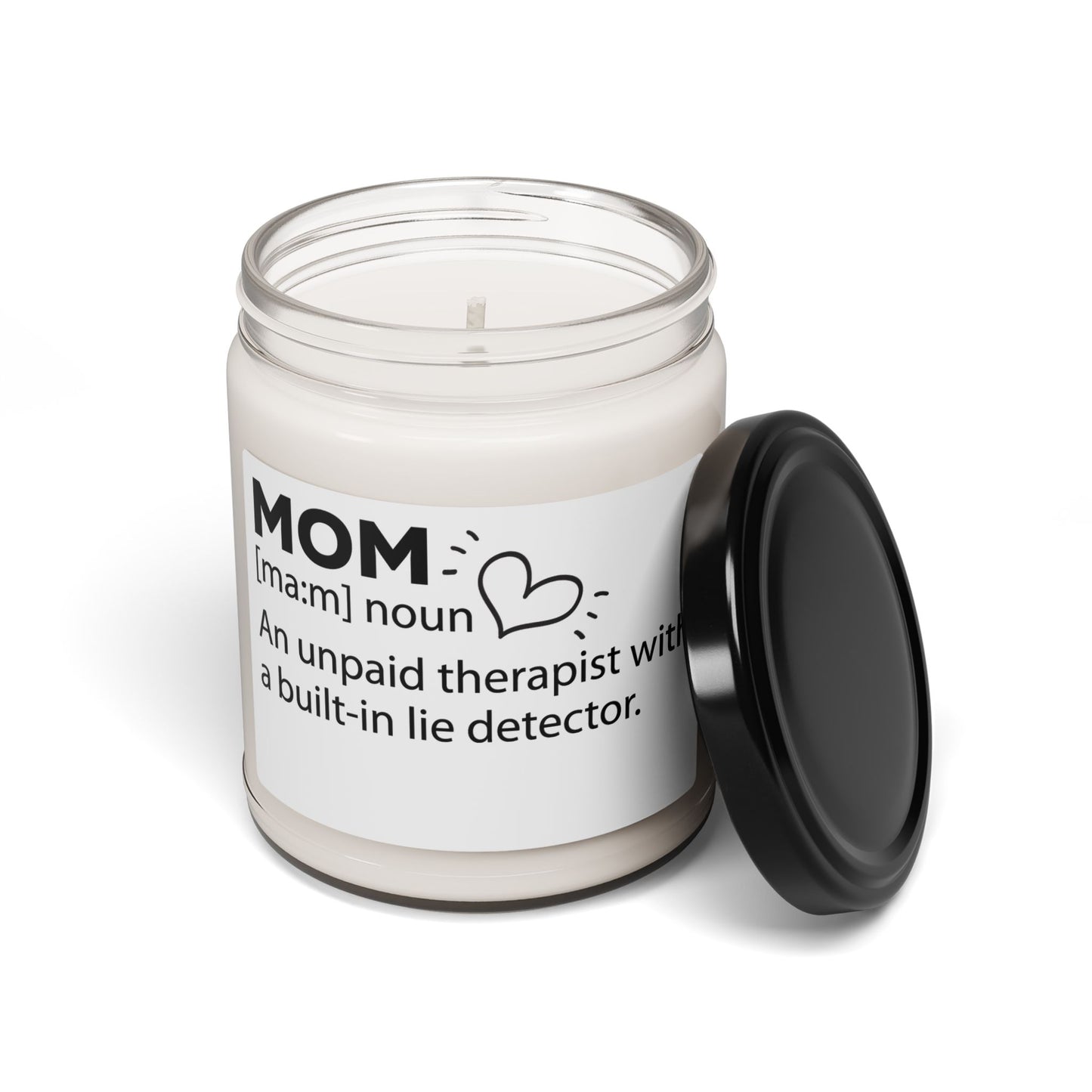 Soy Candle Mom Definition Candle – Funny Mother's Day Gift, Unpaid Therapist Mom Gift, Sarcastic Gift for Mom from Son or Daughter