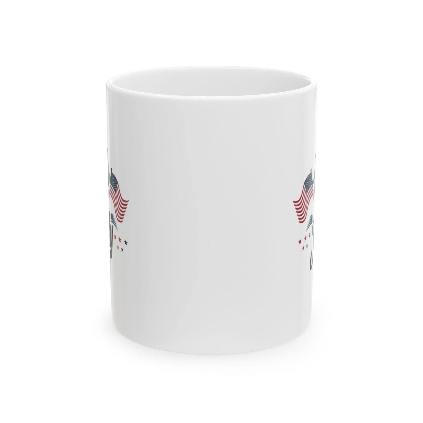 4th of July Mug – Patriotic American Flag Coffee Cup USA Gift Idea