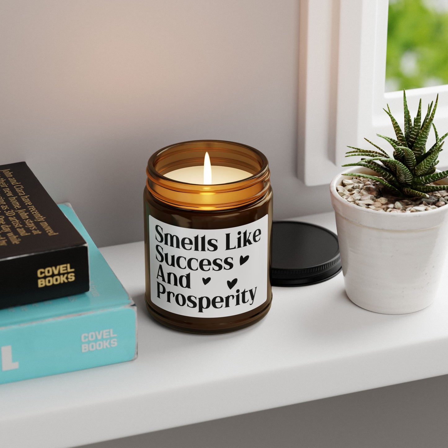 Smells Like Success and Prosperity Candle – Manifestation Gift, Abundance Candle, Positive Energy Decor