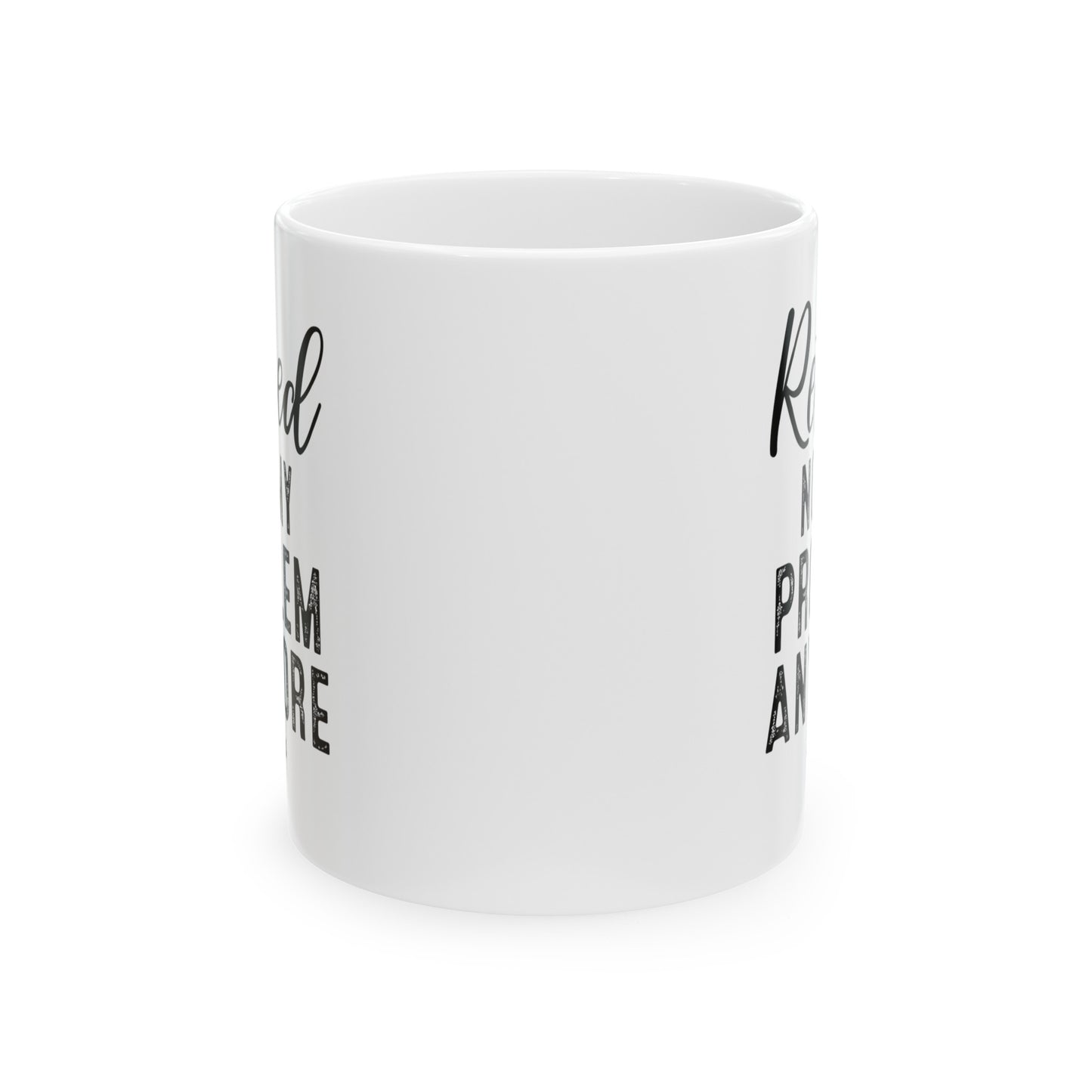 White Retirement Mug – Retired: Not My Problem Anymore