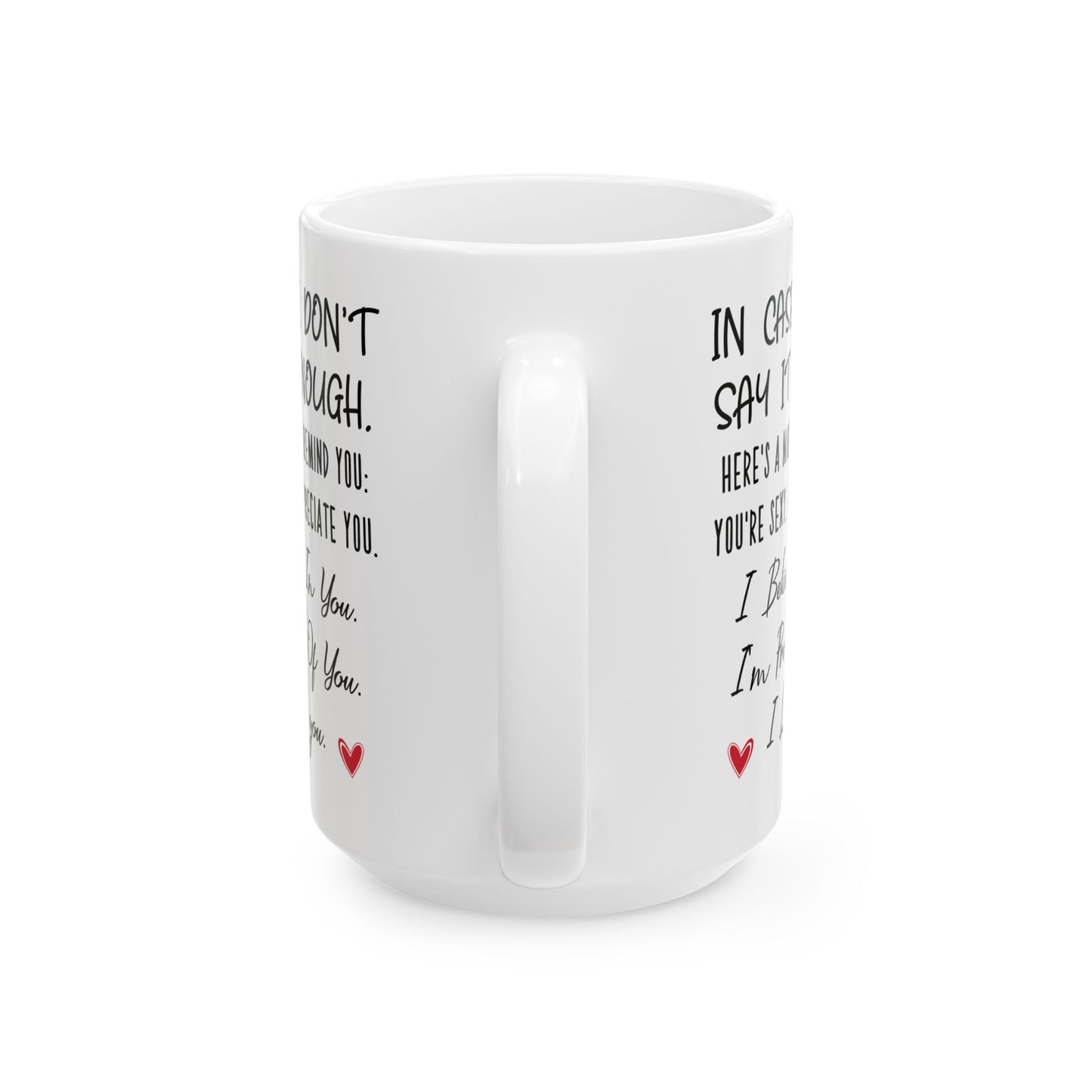 Encouragement Mug for Partner – I Believe in You, I’m Proud of You Appreciation Gift for Him or Her