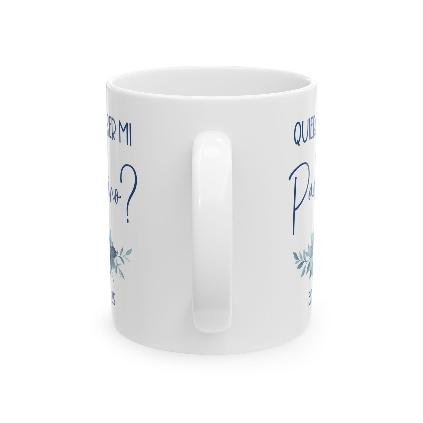 ¿Quieres Ser Mi Padrino Mug – White Spanish Godfather Gift 2025
