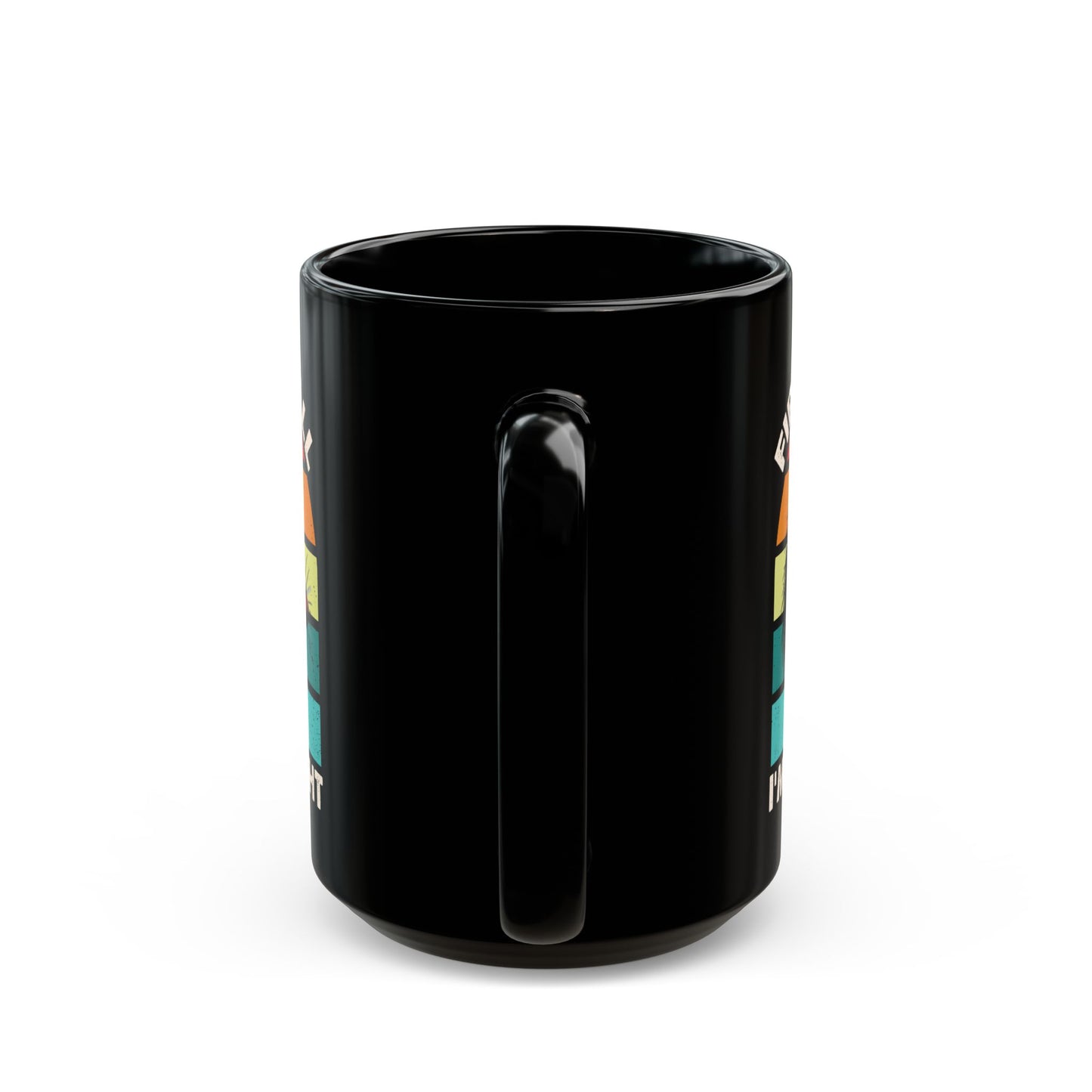 First of All, I'm a Delight – Opossum Mug, Funny Gift with Retro Sunset Design
