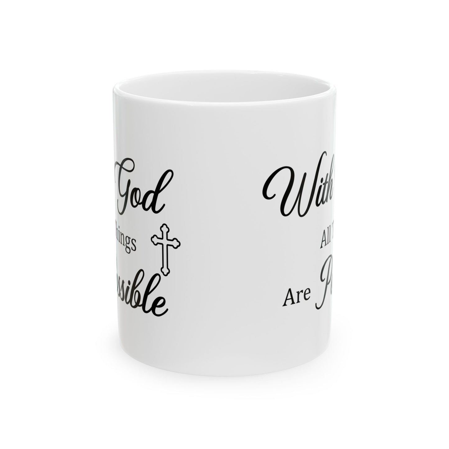 With God All Things Are Possible – Christian Faith Mug Gift