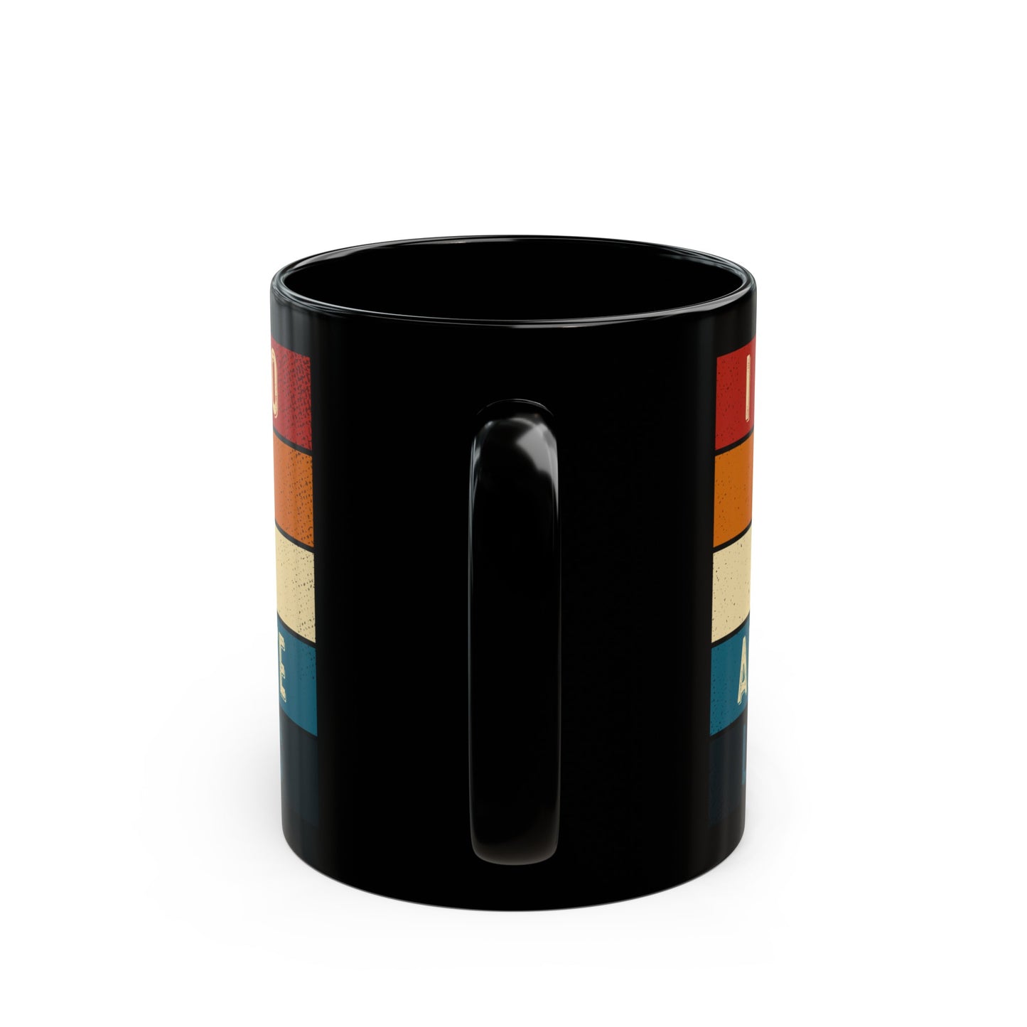 I Used to Work with Absolute Legends Mug – Black with Colorful Retro Accents