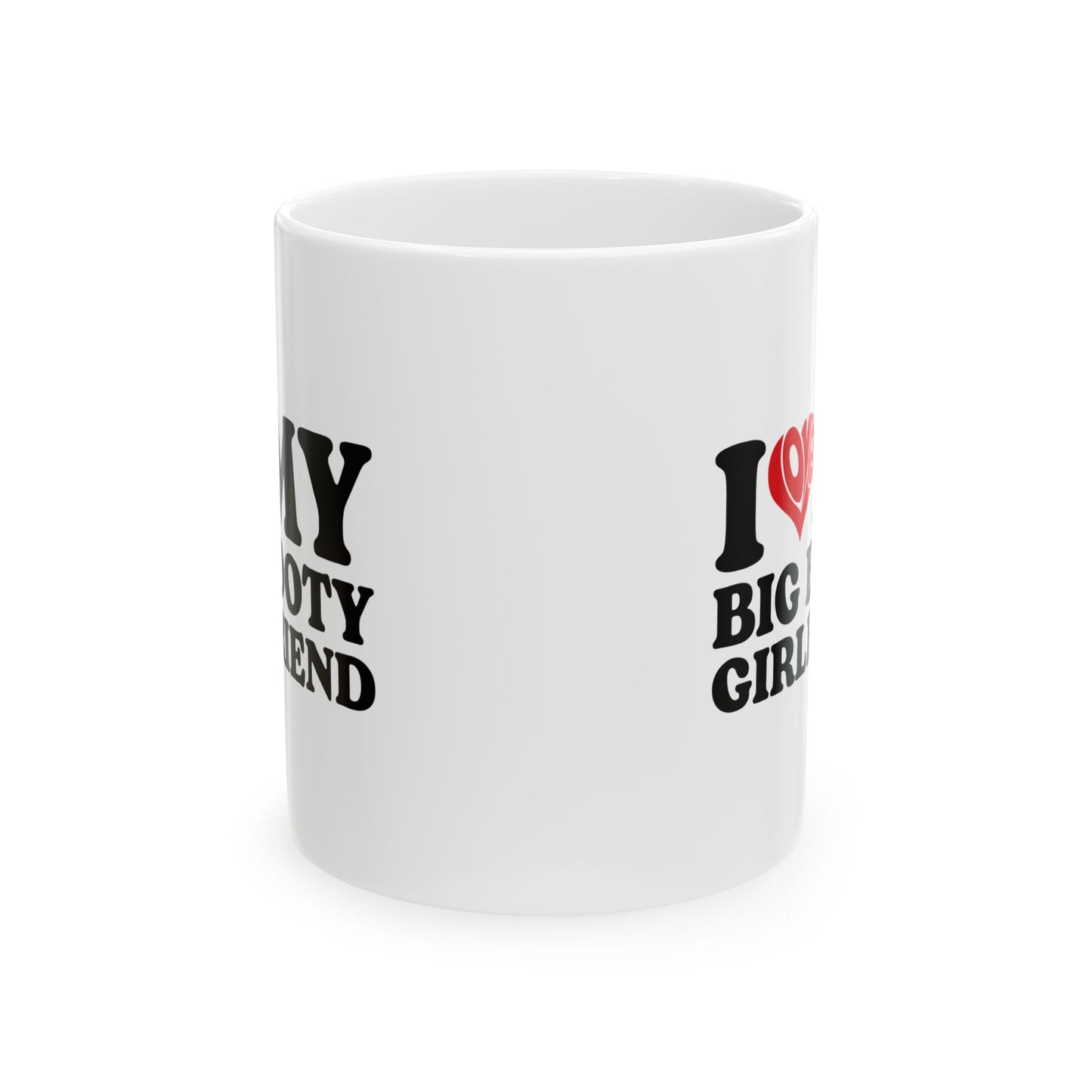 Girlfriend Mug – Funny and Bold Coffee Cup – White Ceramic Mug for Boyfriend or Couple Gift
