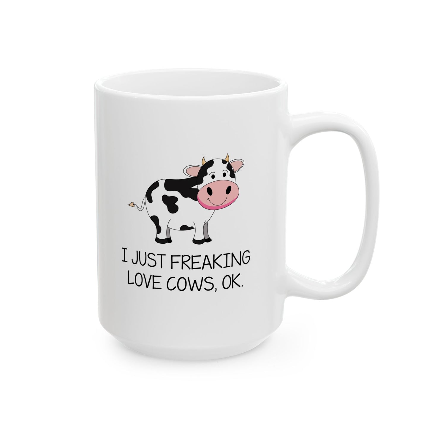 Funny Cow Mug – Cute Cow Coffee Cup for Farm Girls, Ranch Moms, or Cow Lovers