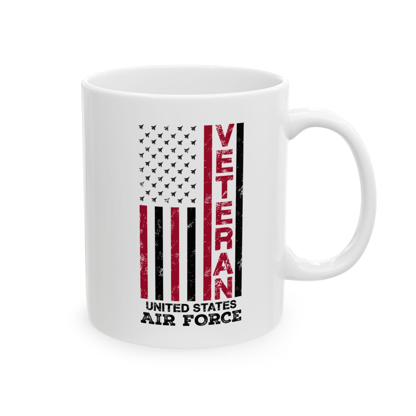Air Force Veteran Coffee Mug – Patriotic USA Flag Gift for Military Hero