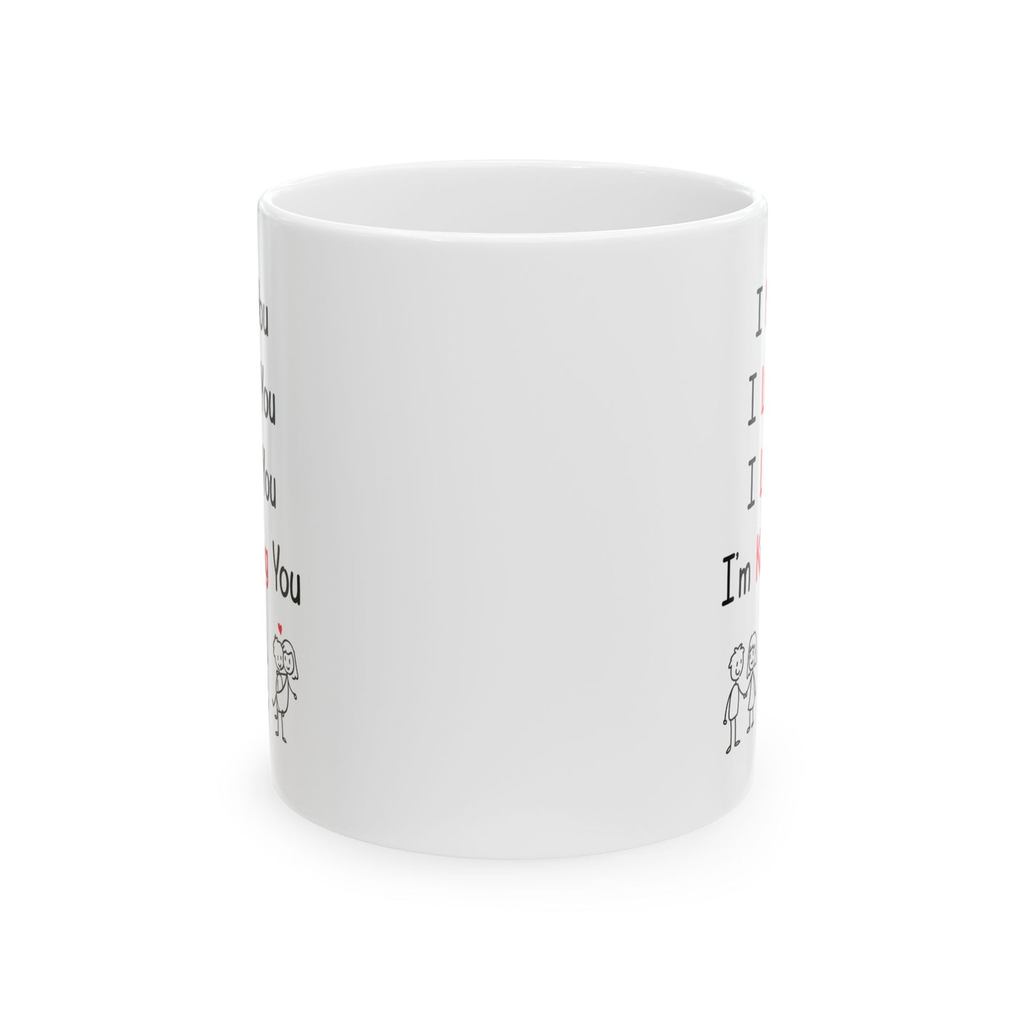 I Met You I Liked You I Love You Mug – Cute Stick Figure Couple – Romantic Gift for Him or Her