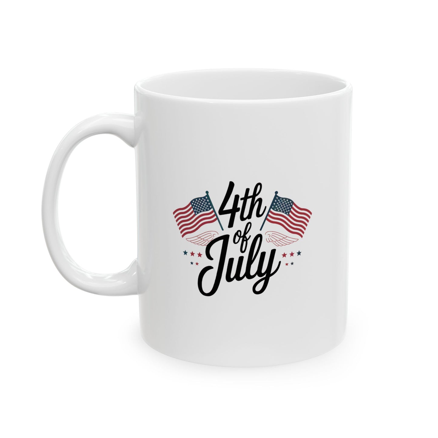 4th of July Mug – Patriotic USA Flag Coffee Cup Gift for Americans