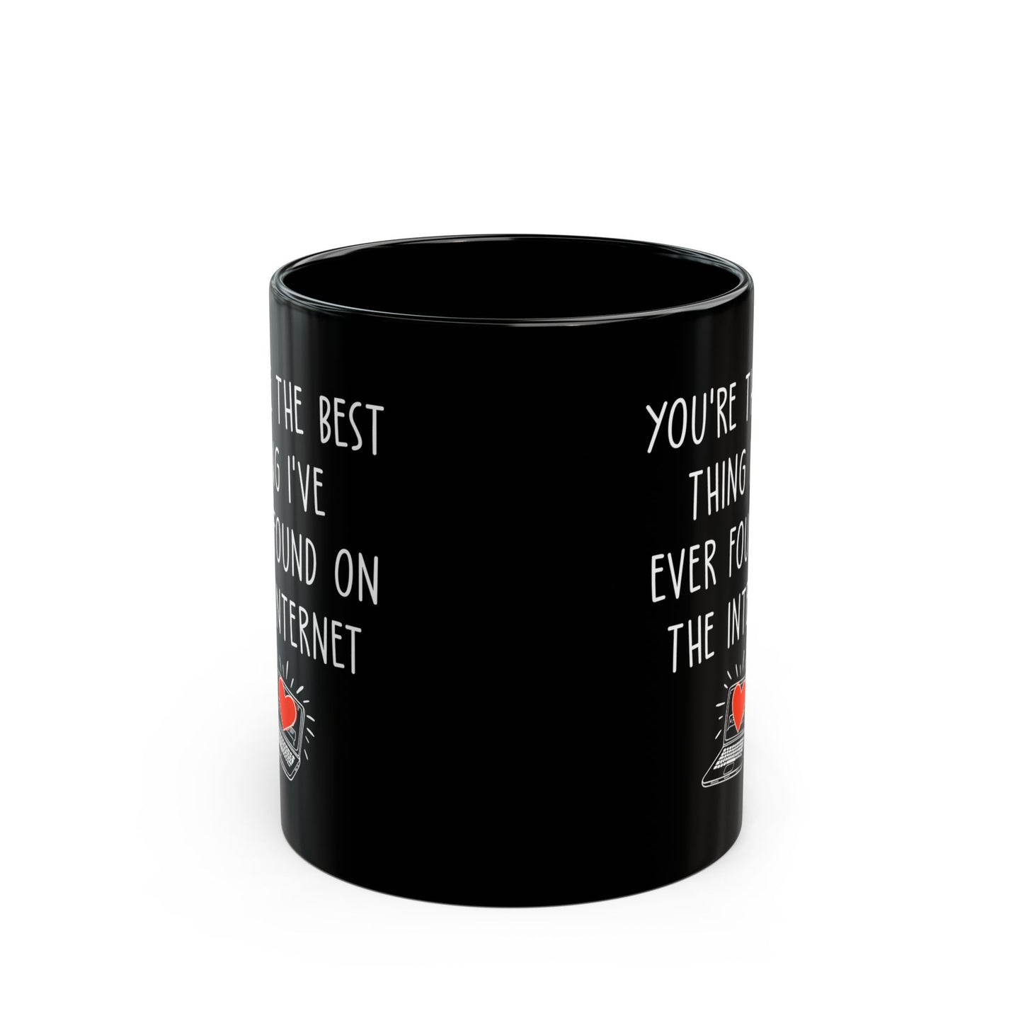 Funny Black Coffee Cup for Girlfriend or Boyfriend – Online Dating Gift Idea