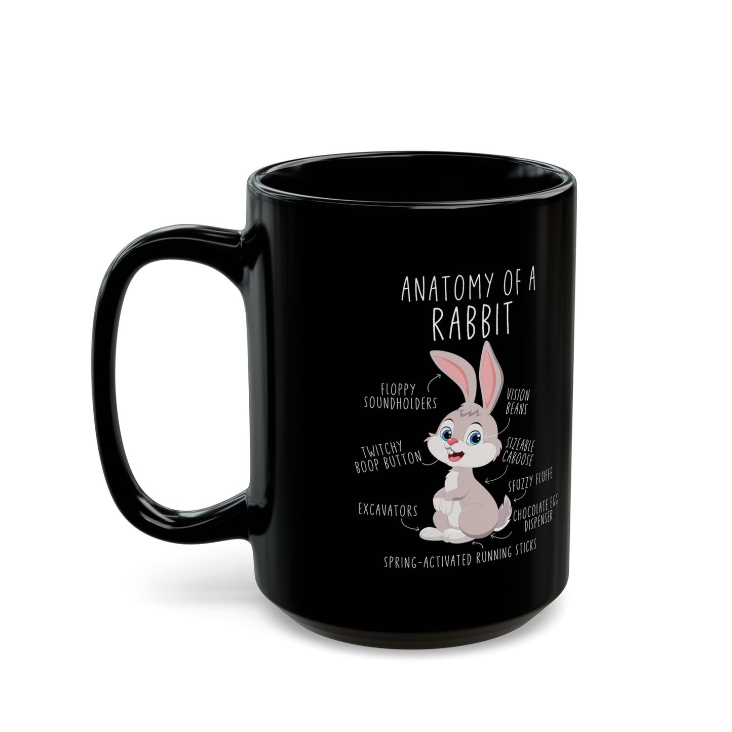 Anatomy of a Rabbit Mug – Funny Bunny Coffee Cup