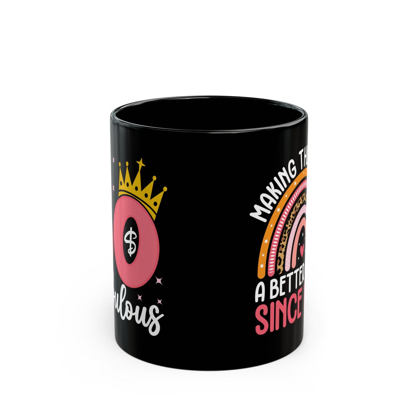 50 and Fabulous Black Mug (11oz, 15oz)