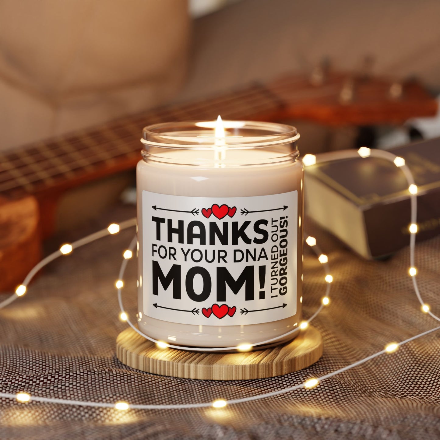 Thanks for Your DNA Mom Candle – Funny Mother's Day Gift – Cute Gift for Mom, Daughter, and Son