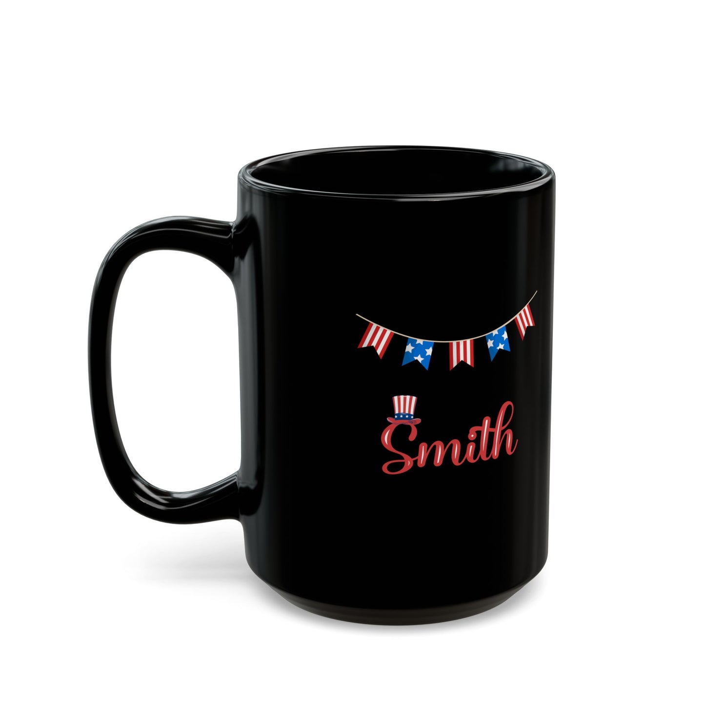 4th of July Mug – Patriotic Coffee Cup for Independence Day – Red White and Blue USA Flag Gift – Fourth of July Decoration