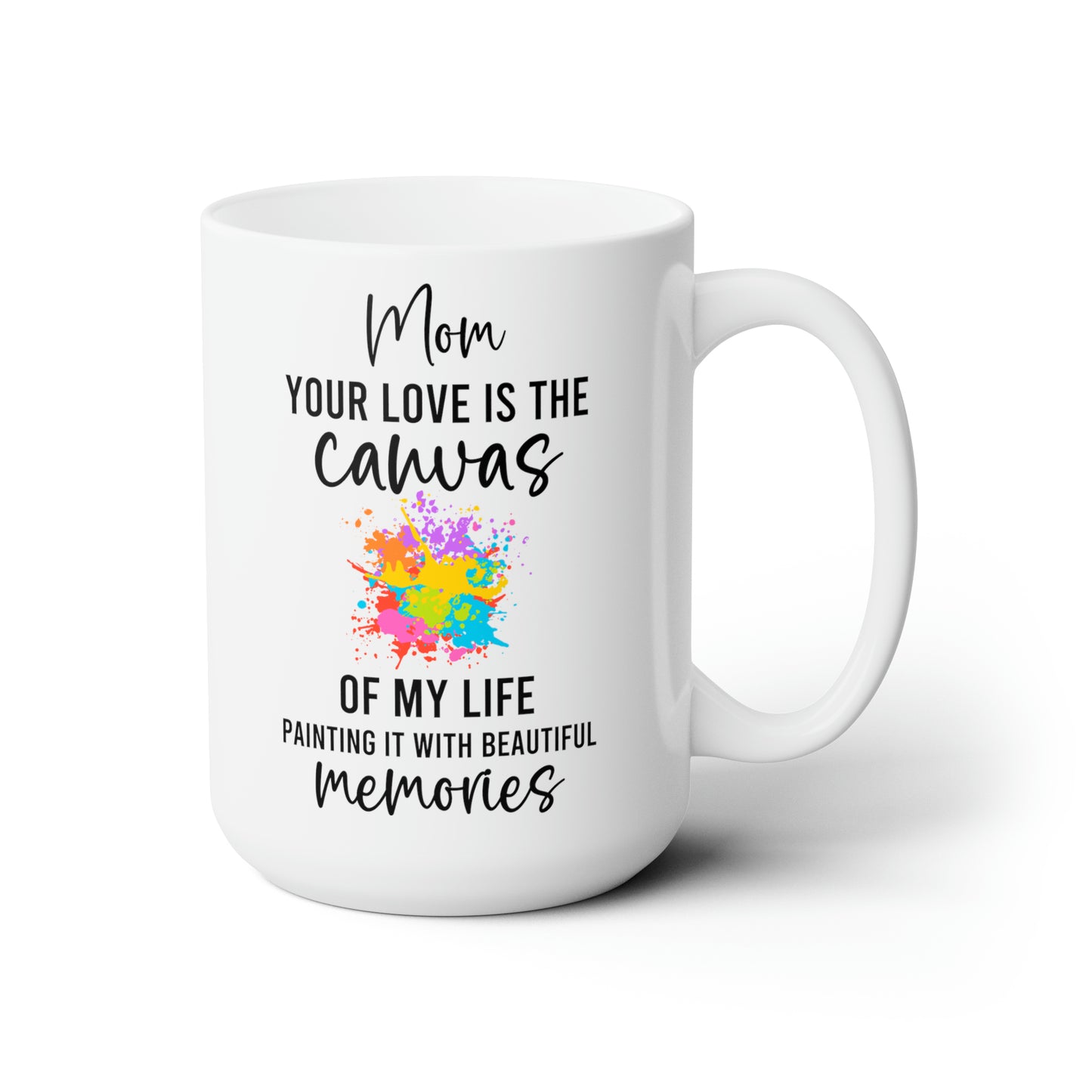 Mom, Your Love is the Canvas of My Life – White Ceramic Mug
