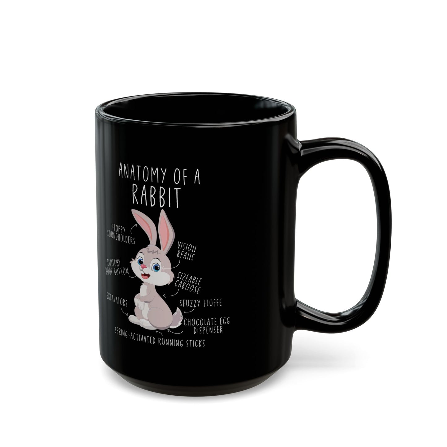 Anatomy of a Rabbit Mug – Funny Bunny Coffee Cup