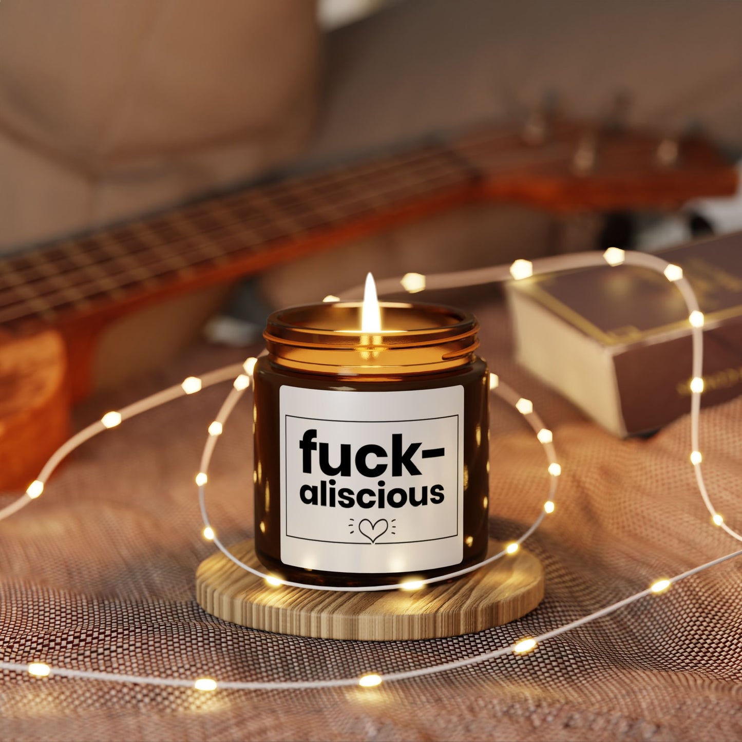 Fuck-aliscious Candle – Funny Sassy Gift, Bold Statement Decor, Naughty Best Friend Present