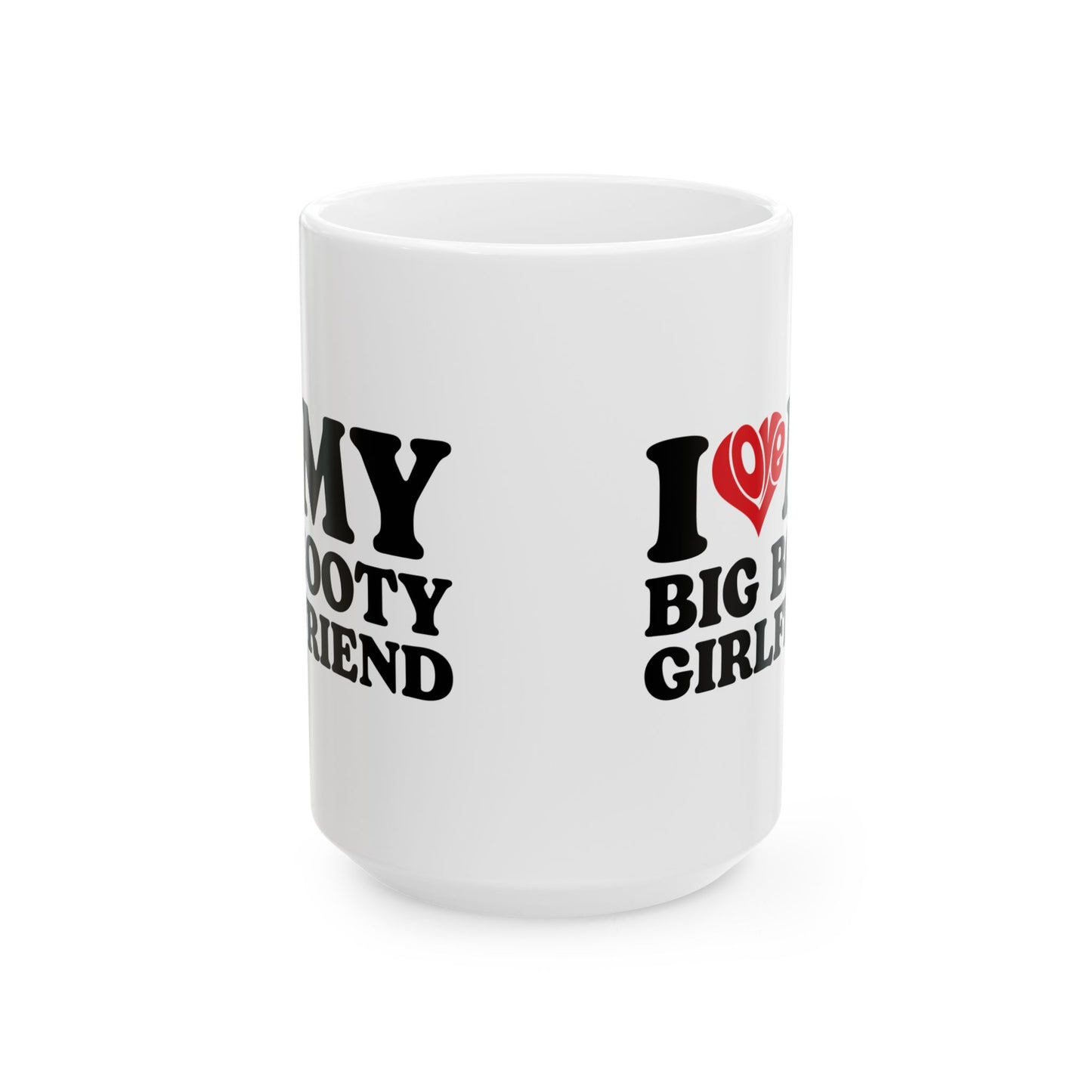Girlfriend Mug – Funny and Bold Coffee Cup – White Ceramic Mug for Boyfriend or Couple Gift